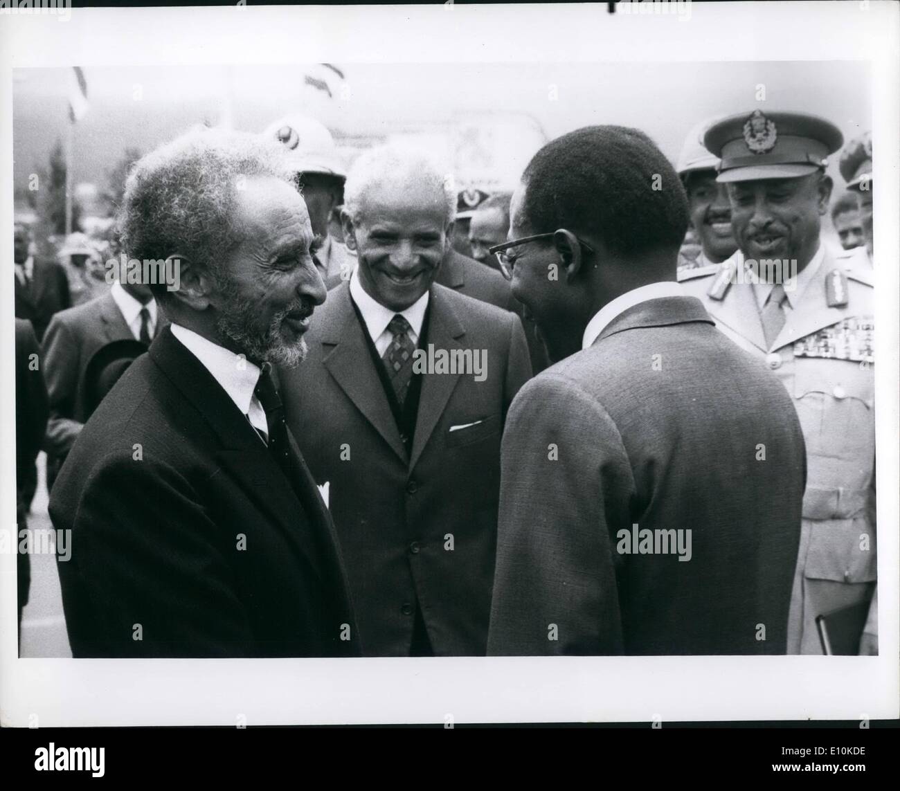 May 05 1973 Haile Selassie Oau Conference Addis Ababa Stock Photo