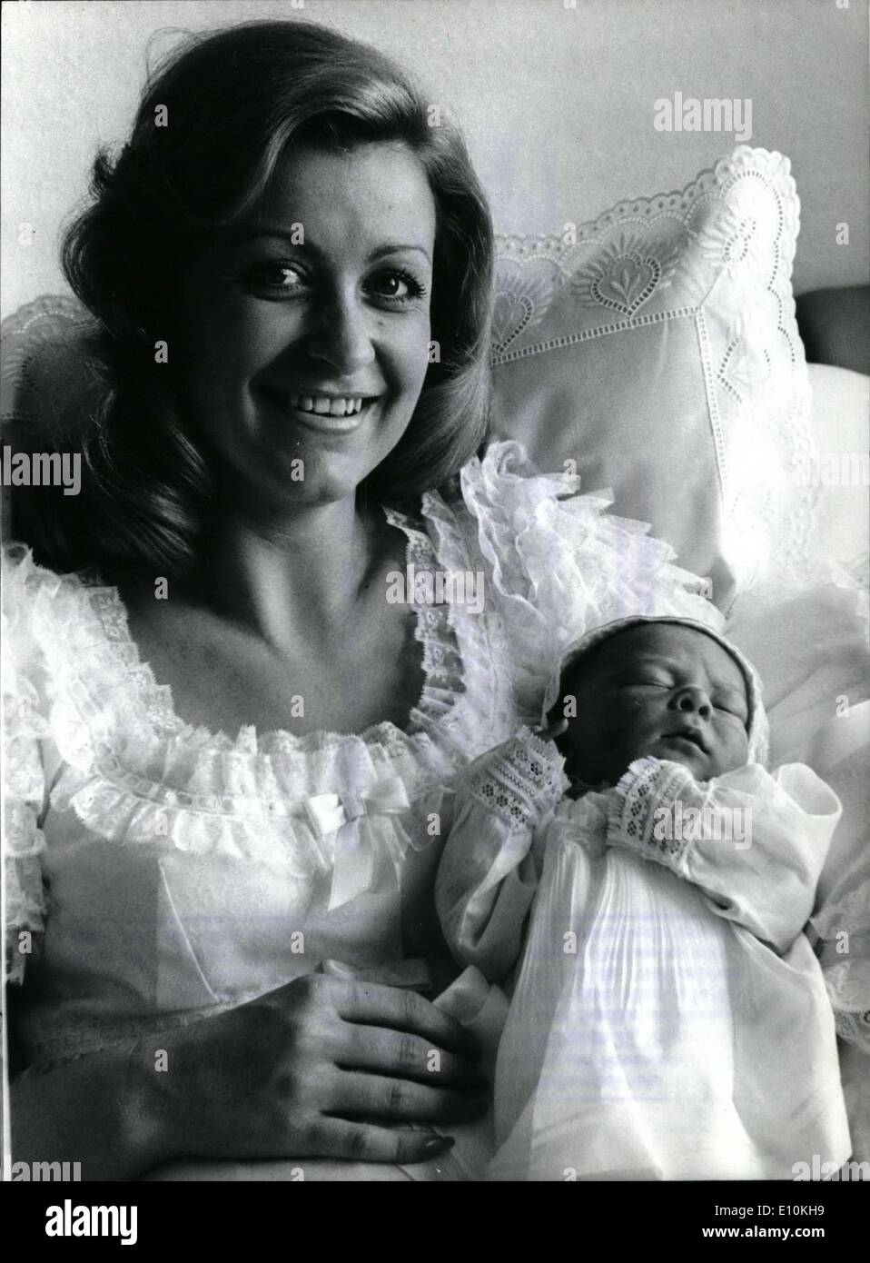 Apr. 04, 1973 - A Son for Marika Kilius Zahn Marika Kilius Zahn, the former world famous famed skater, gave birth to a son in a Stock Photo