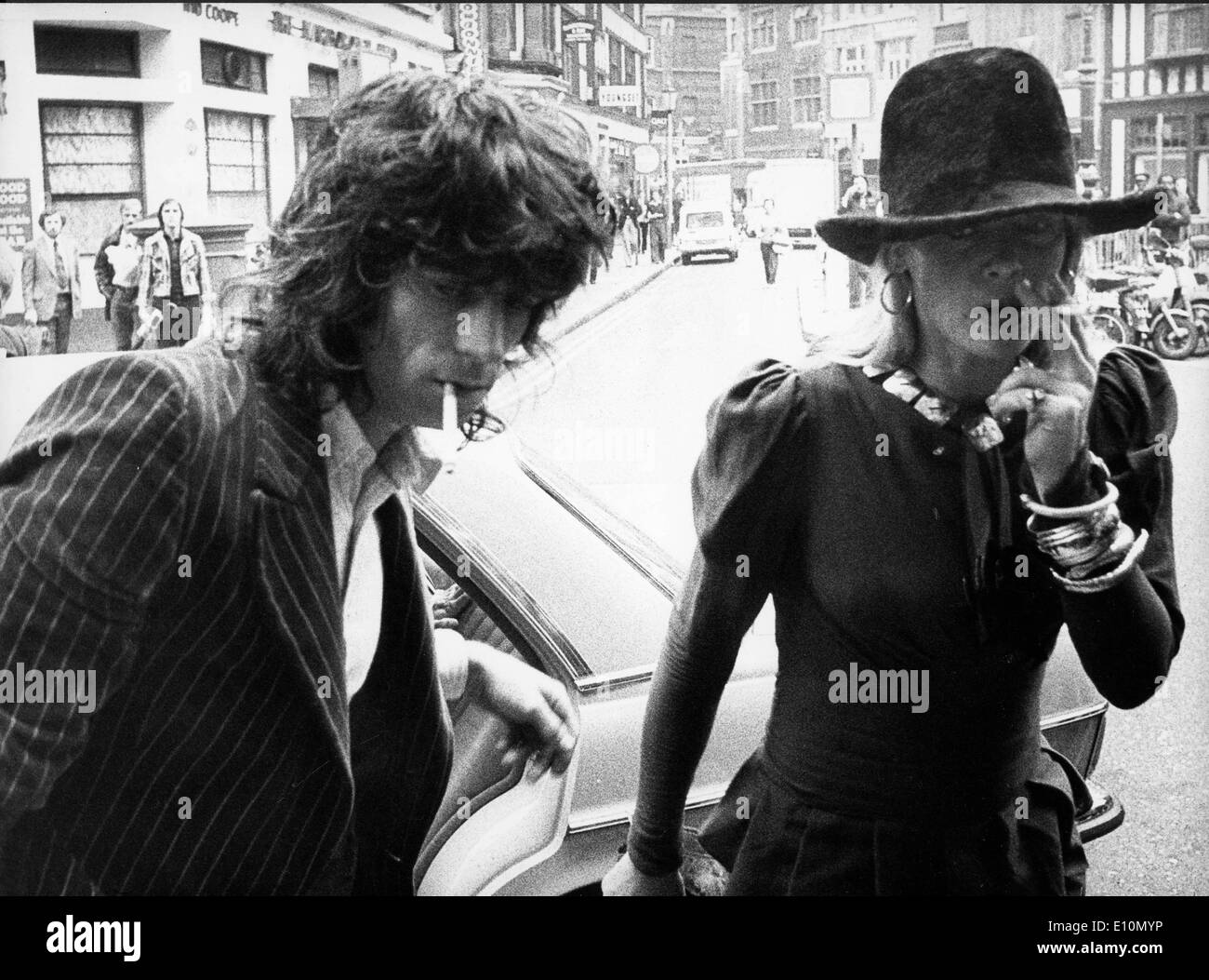 The Rolling Stones Keith Richards with Anita Pallenberg Stock Photo