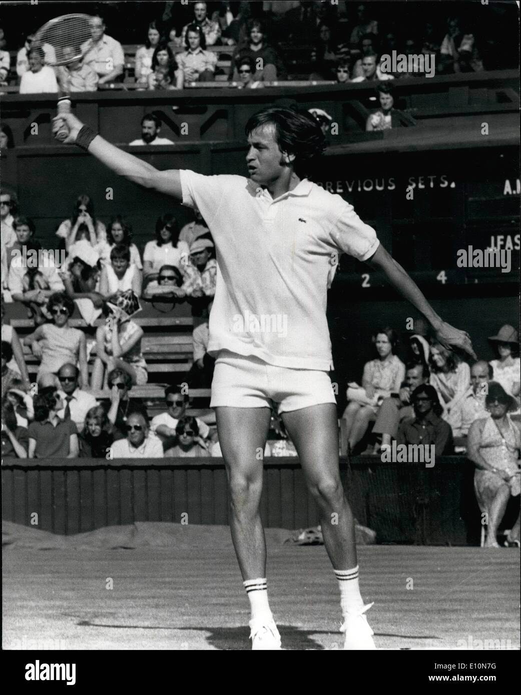 Jul. 07, 1973 Tennis at Wimbledon Mayer reaches the last four. Photo