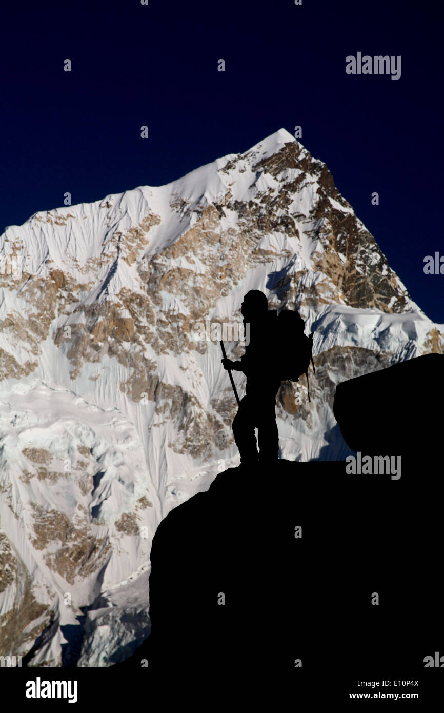 Backpacking in Nepal Stock Photo Alamy