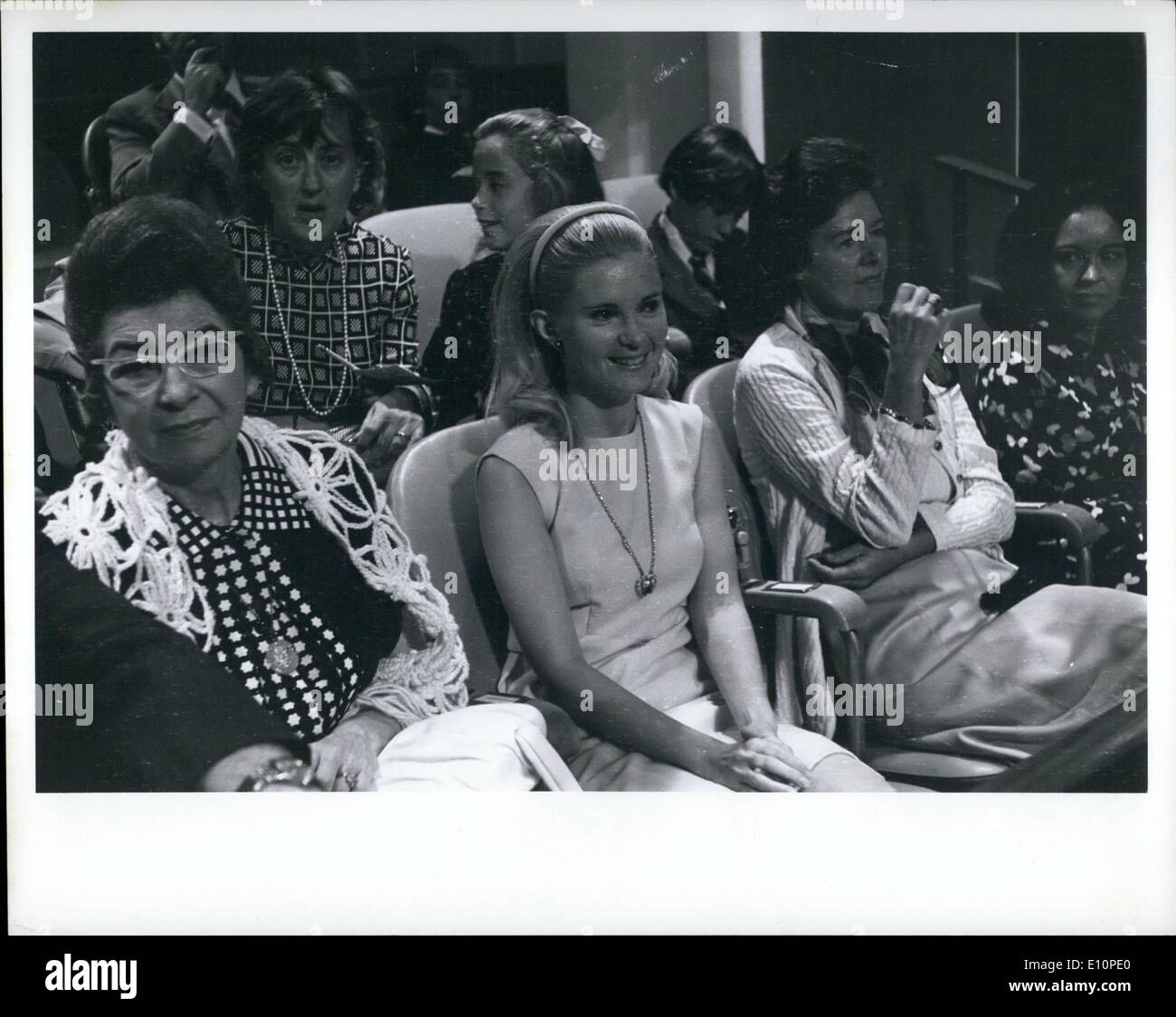 Sep. 09, 1973 - Mrs. Tricia Nixon Cox. was among the spectator at the U.N. General Assembly. Sept. 24, 1973. Stock Photo