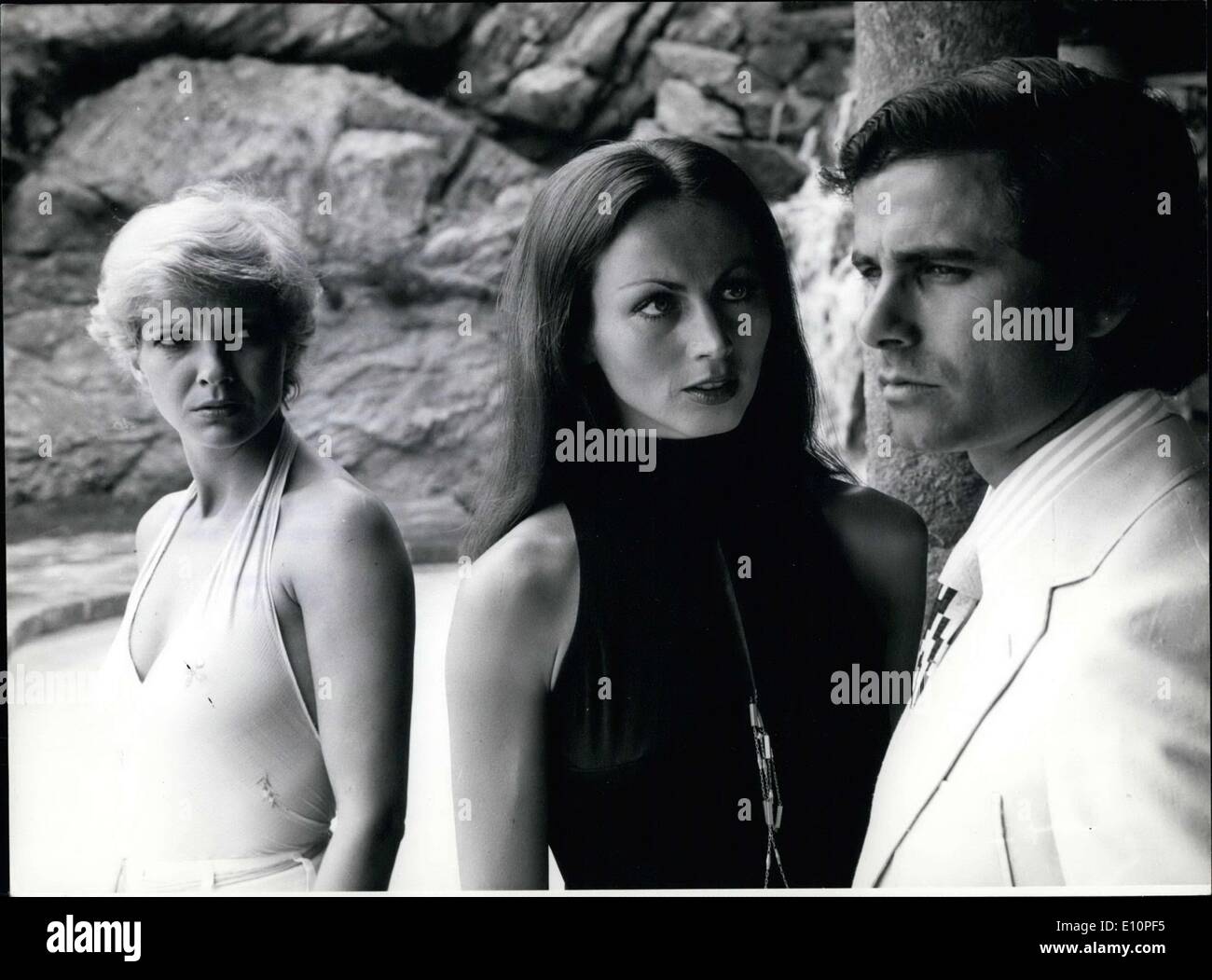 Sep. 11, 1973 - Gila von Weitershausen, Andrea Jonasson, and Nino Castelnuovo(pictured from left to right) star in the new film Stock Photo