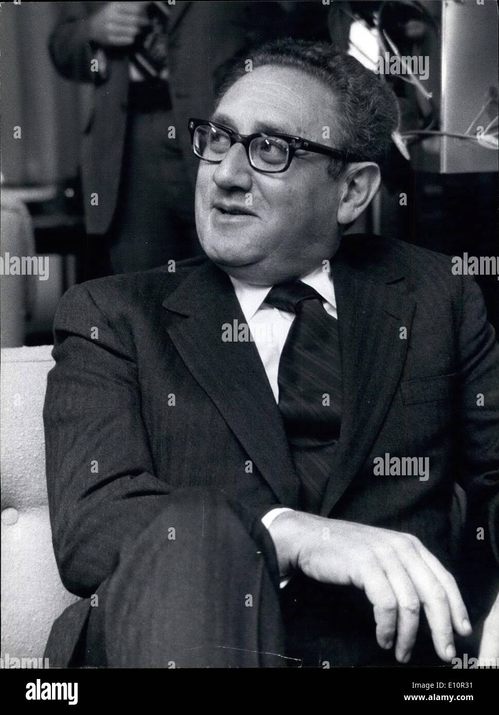 Dec. 12, 1973 - Henry Kissinger in Brussels. Stock Photo