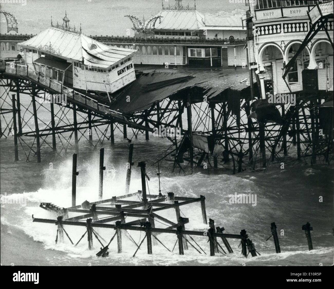 The pier falls