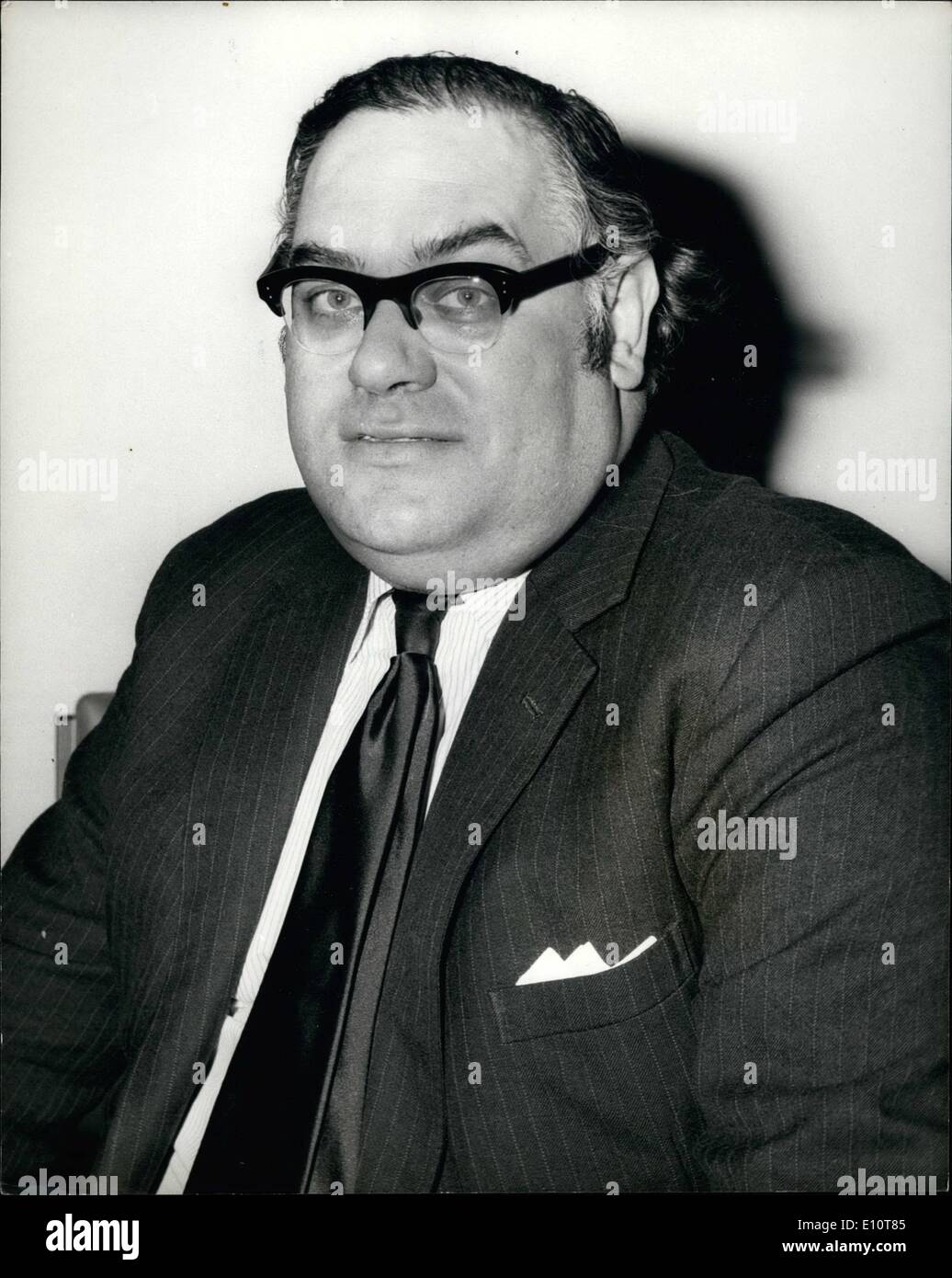 Mar. 03, 1974 - The New British Ambassador To United Nations; Photo hows Today's picture of Mr. Ivor Richart the new British Ambassador to the U.N. in New York. Stock Photo