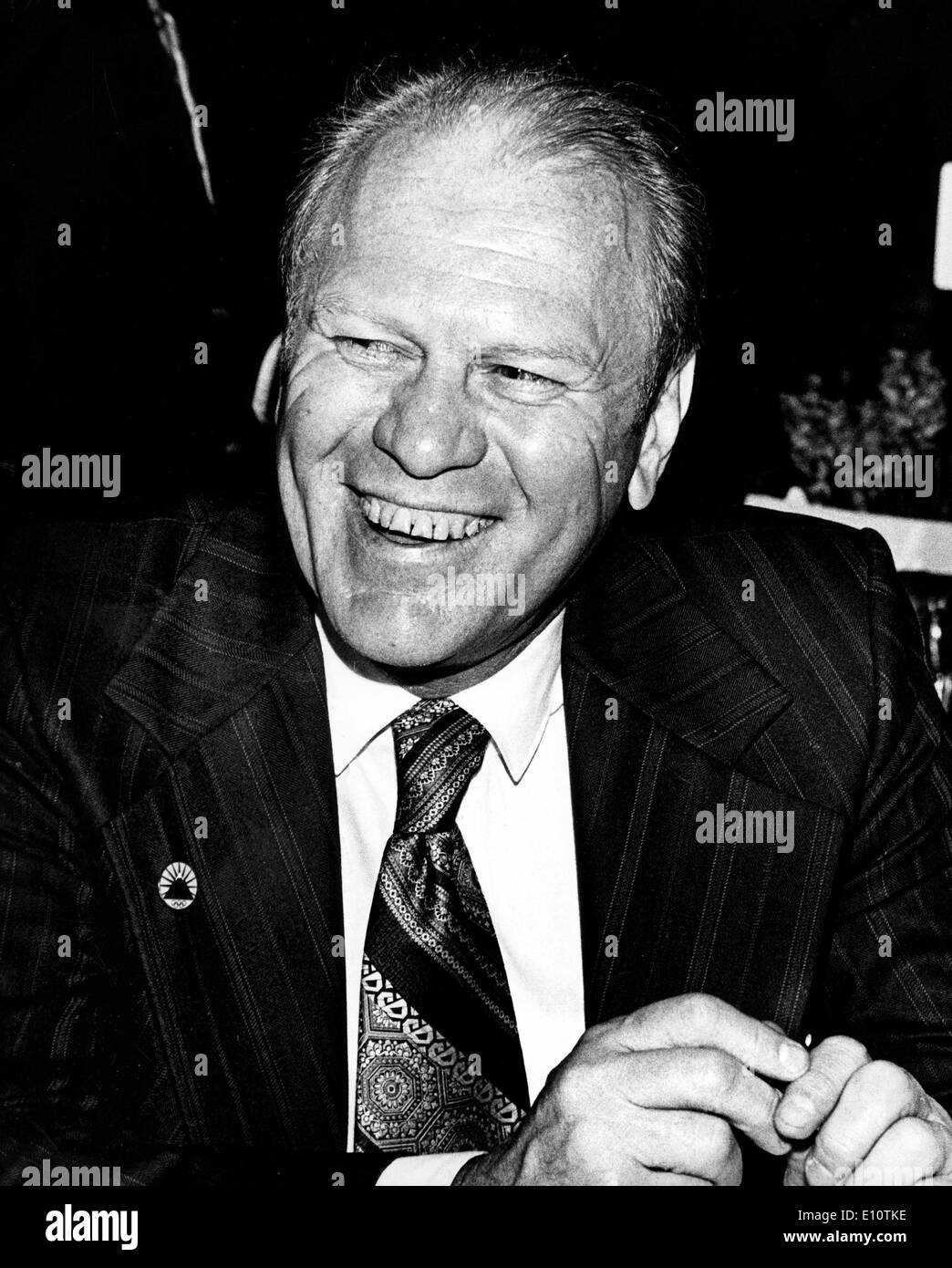 President Gerald Ford at an event Stock Photo - Alamy