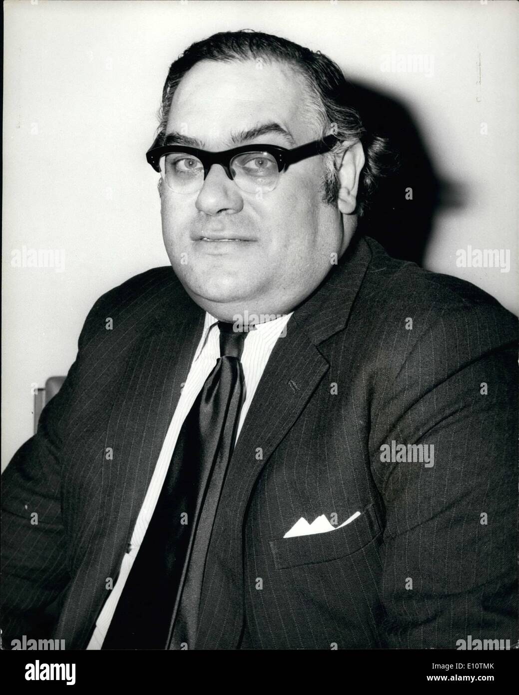 Mar. 13, 1974 - March 13th, 1974 The new British Ambassador to United Nations. Photo Shows: Today's picture of Mr. Ivor Richard, the new British Ambassador to the U.N. in New York. Stock Photo