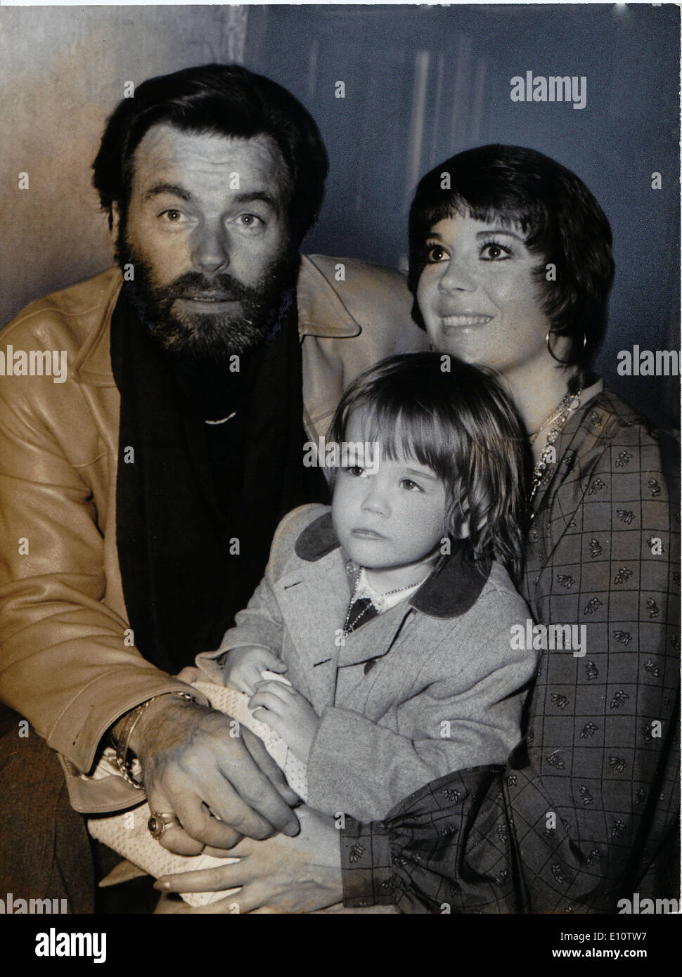 Actress Natalie Wood with Robert Wagner and daughter Stock Photo