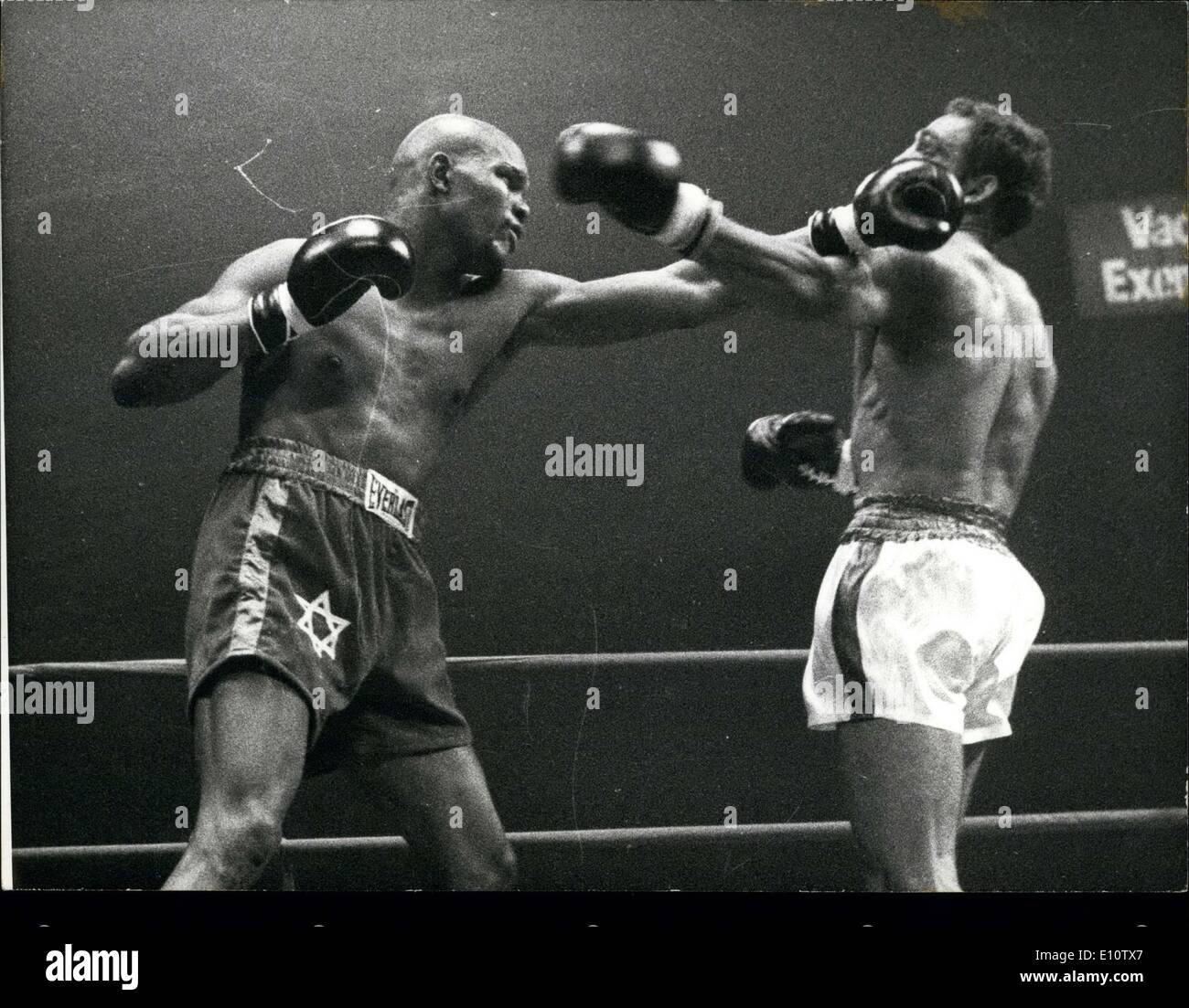 Feb. 26, 1974 - Knock Out in Fifth Round Stock Photo