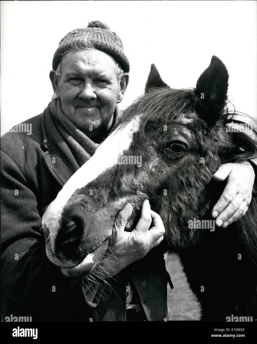 Apr. 04, 1974 - Capt. Mark Phillips could Face Cruelty Charge: Captain Mark Phillips could be prosecuted for cruelty to the Queen's Horse ''Columbus'' at the Badminton Horse Trails. Animal lovers Mr. John Lockwood, who runs an animal shelter at his Surrey home, and Mrs. Jean Pyke, of Hayling Island, Hants, want to take him to court. Mrs. Pyke has made a formal complaint to the police about the way Capt. Phillips rode Columbus to victory in the three-day event. Mr. Lockwood plane to take out a private summons if the police do not act. He was seeing his solicitor today. Photo Shows Mr Stock Photo