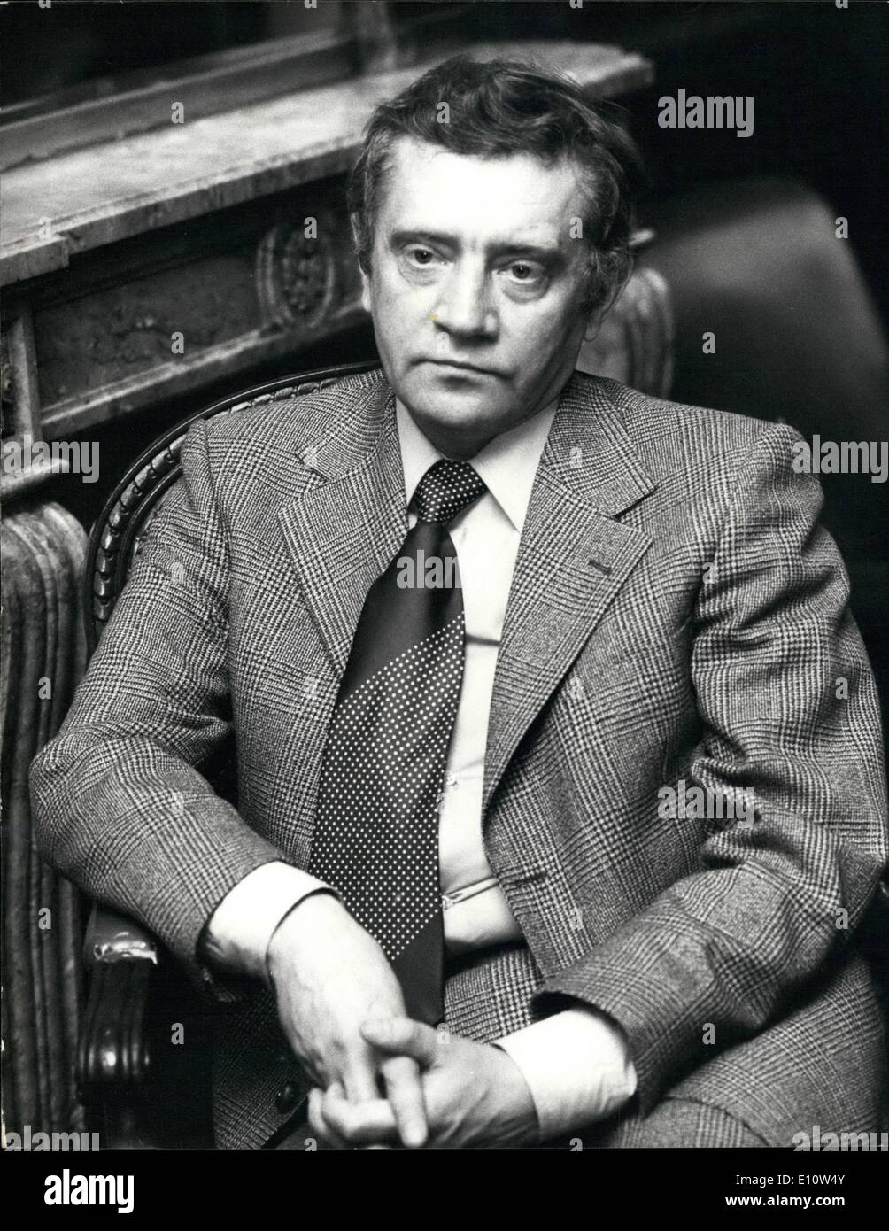 Apr. 04, 1974 - SOVIET AUTHOR WHO CONSIDERS HIMSELF EXPELLED FROM RUSSIA ARRIVES IN LONDON. VLADIMIR MAXIMOV, the dissident Soviet author of the novel ''THE SEVEN DAYS OF CREATION'' arrived In London accompanied by his wife. The 44-year-old writer who left Russia last month when, after months of persecution, the authorities granted him and his wife a one-year exit visa. But exclaimed VLADIMIR; ''This is a camouflaged expulsion.'' He is in Britain at the invitation of the London publishers of his book which has been widely acclaimed in France and Germany Stock Photo