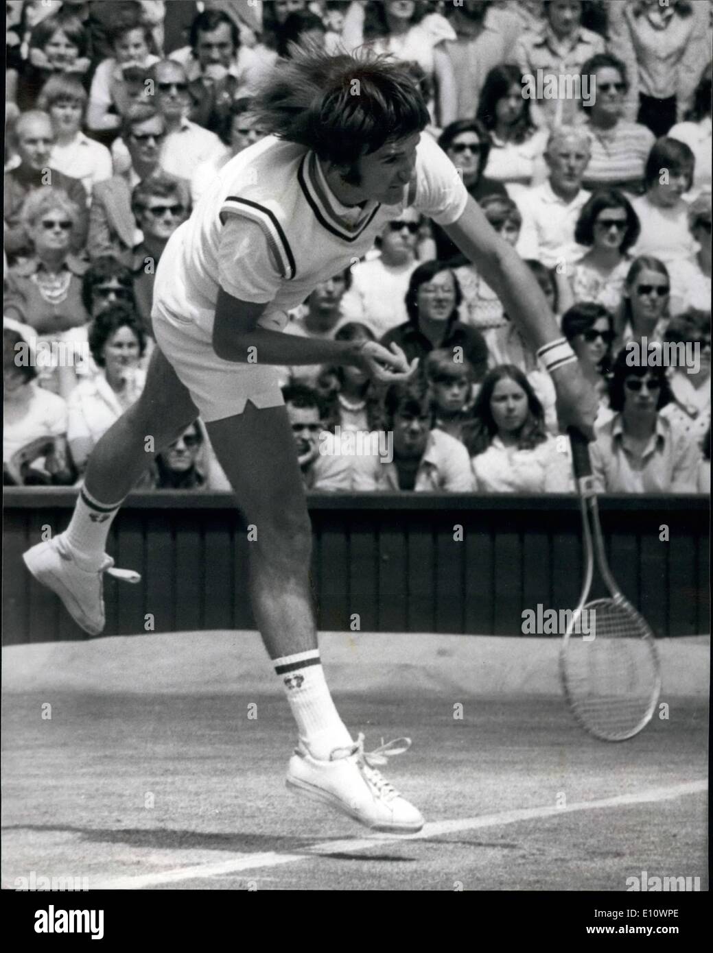 Jul. 07, 1974 Ken Rosewall beaten in men's singles final. At