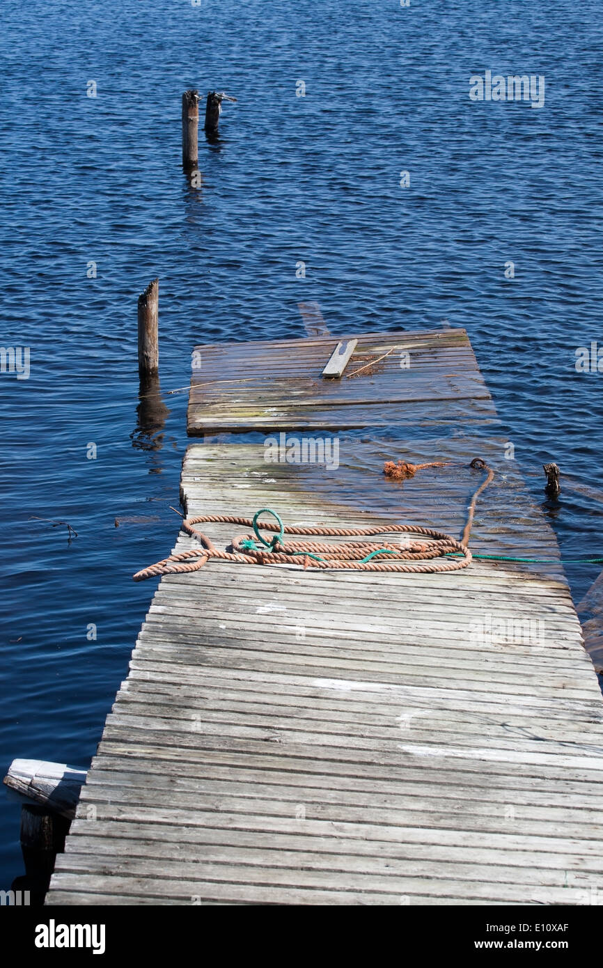 decayed jetty Stock Photo
