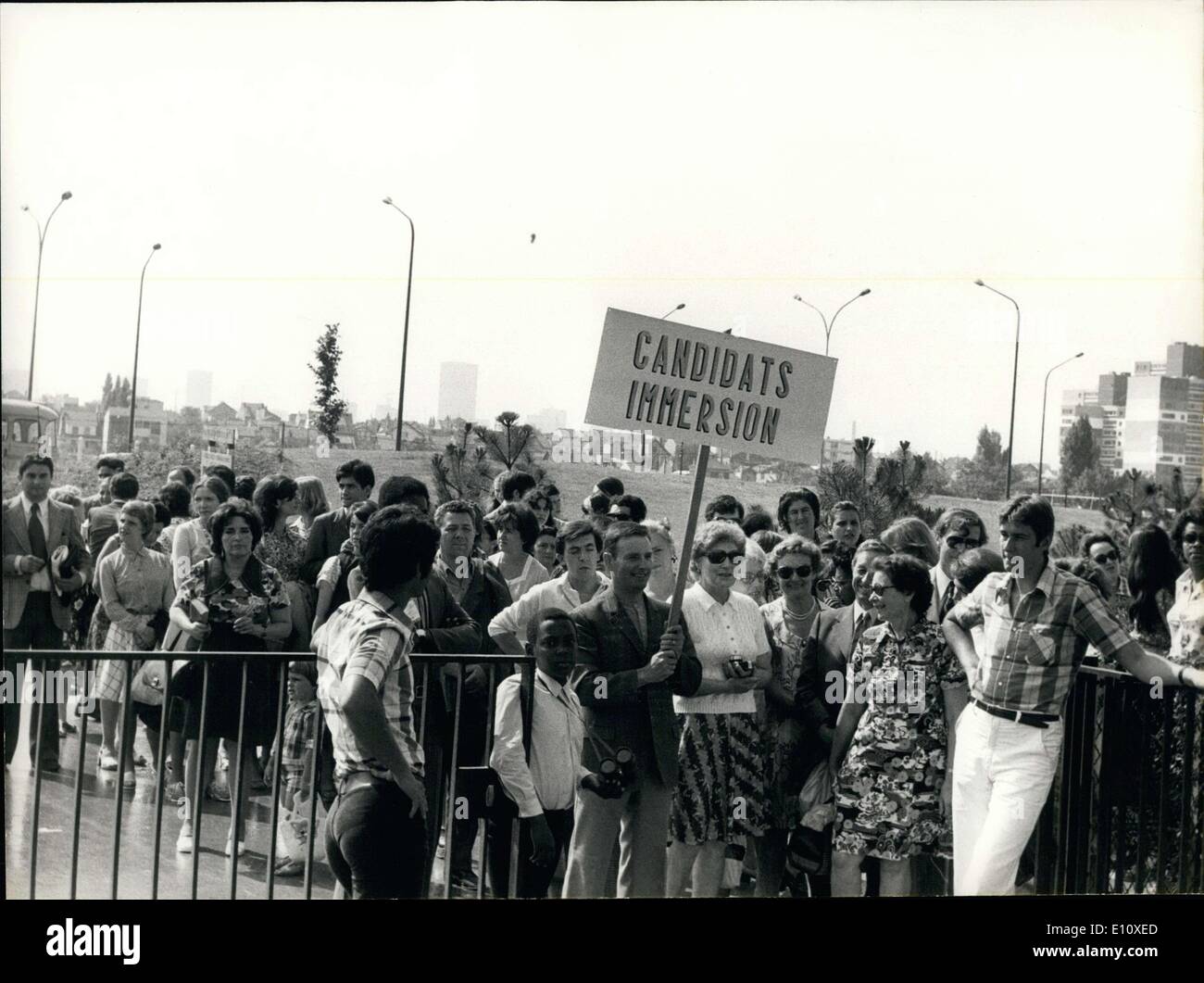 Aug. 02, 1974 - Jehovah's Witnesses in Colombes Stock Photo