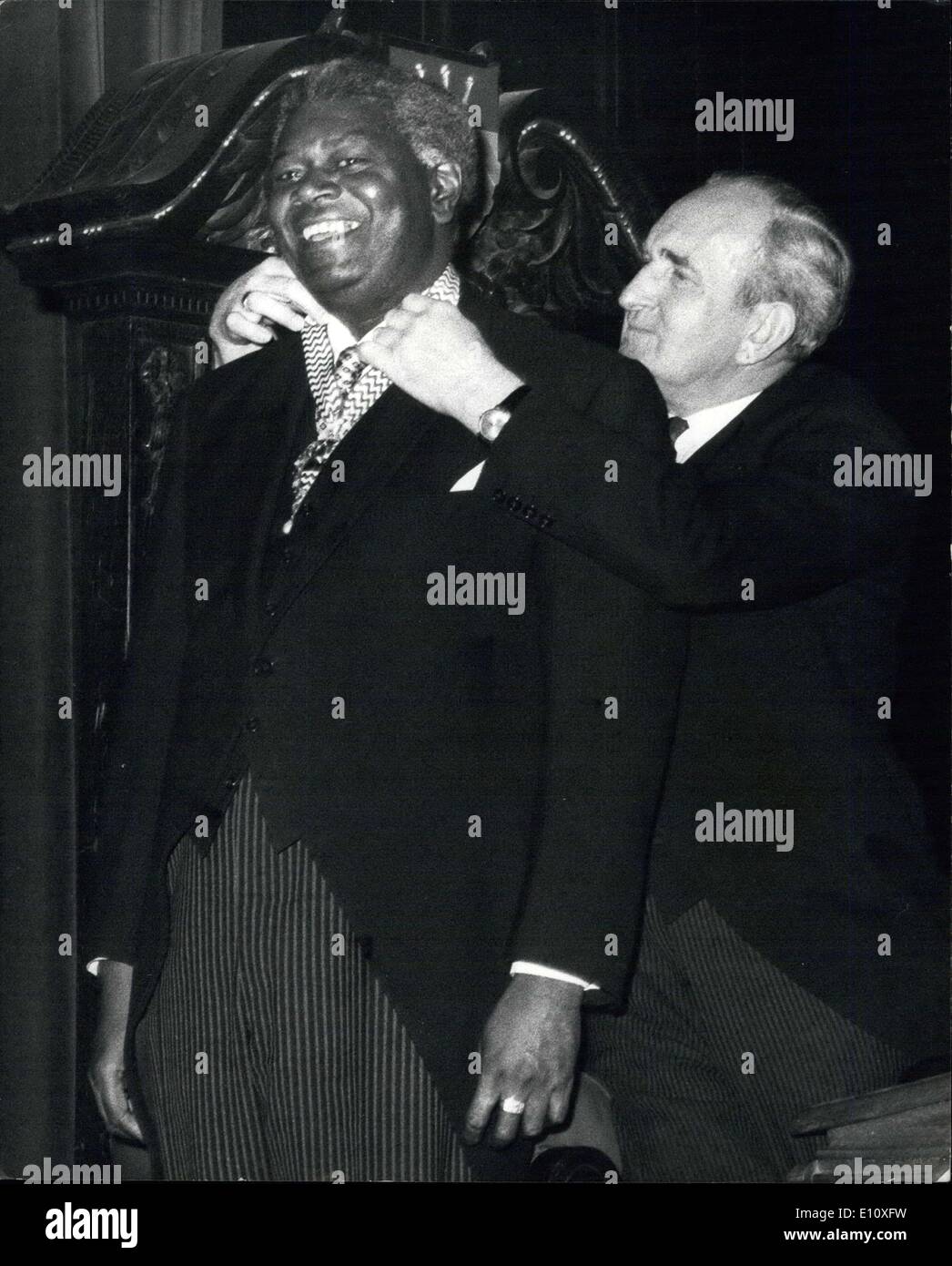 May 14, 1974 Dr. David Pitt takes over as the first black Chairman of