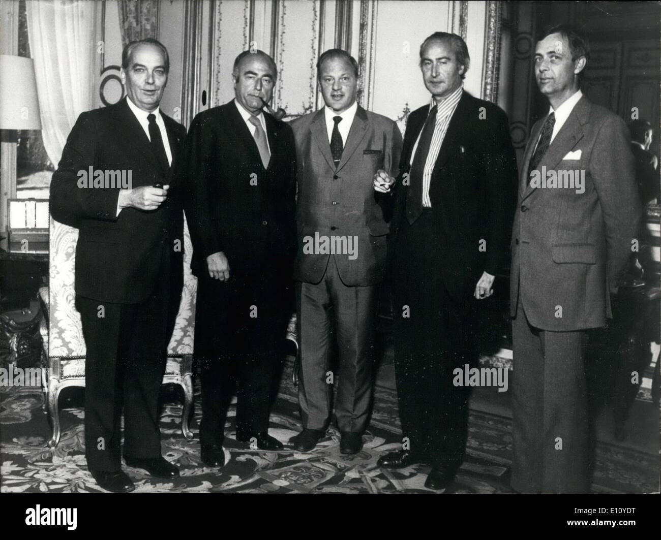 Sep. 09, 1974 Left to right France's Jacques Soufflet; Belgium's Van