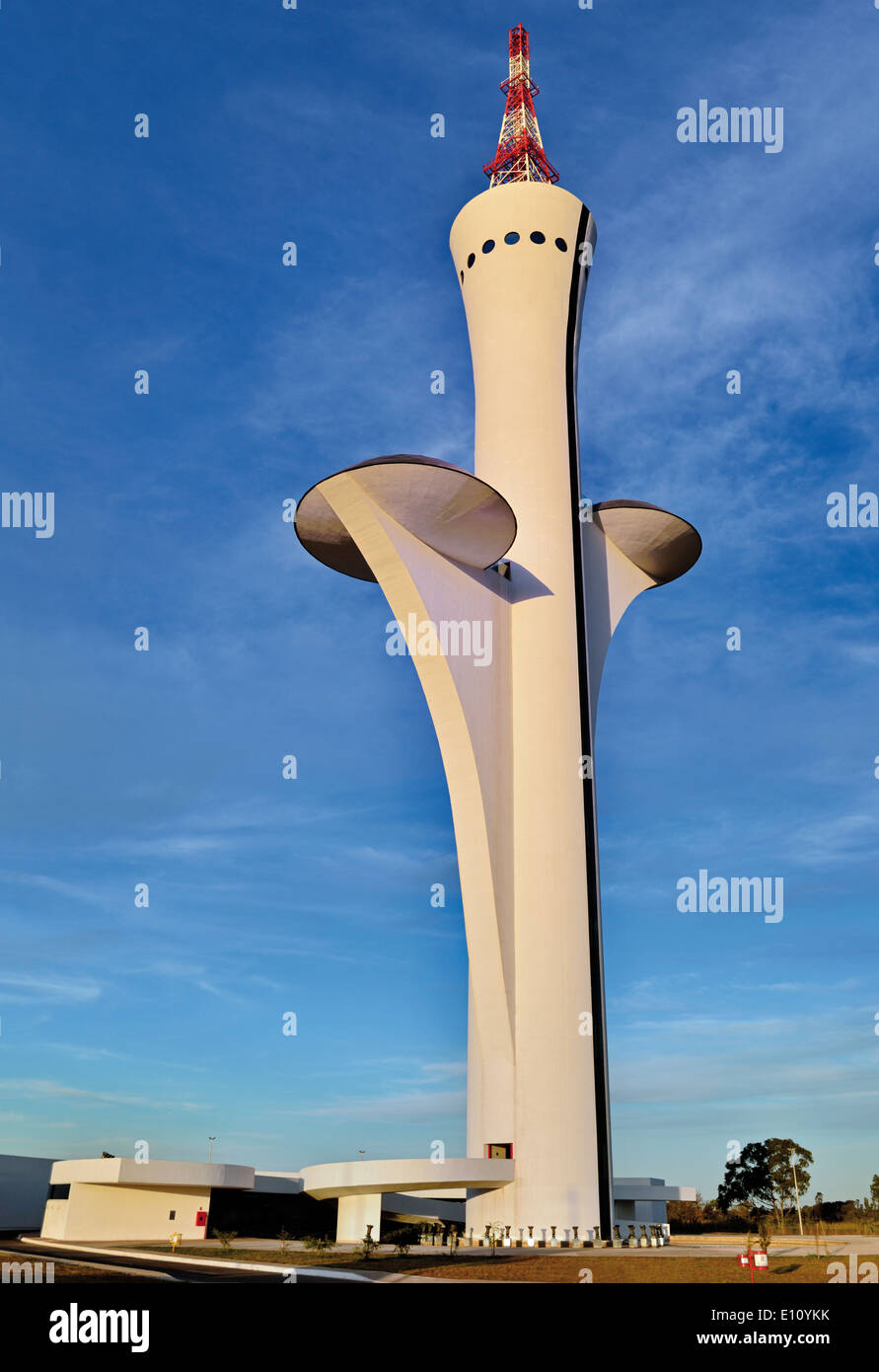 Brazil, Brasilia: Digital TV Tower by Oscar Niemeyer Stock Photo