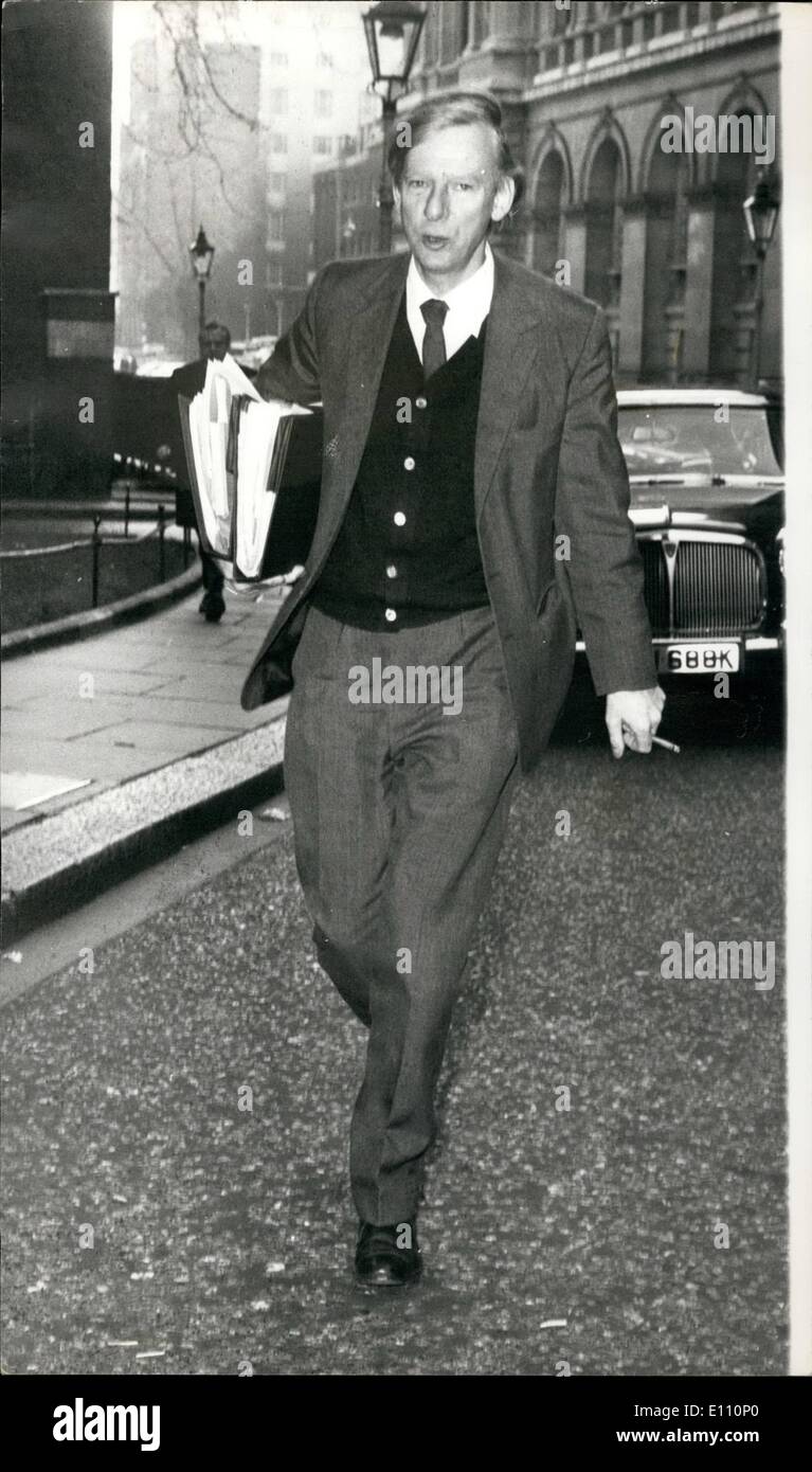 Mar. 03, 1975 - Cabinet Meeting At No. 10; Photo Shows Mr. Peter Shore ...