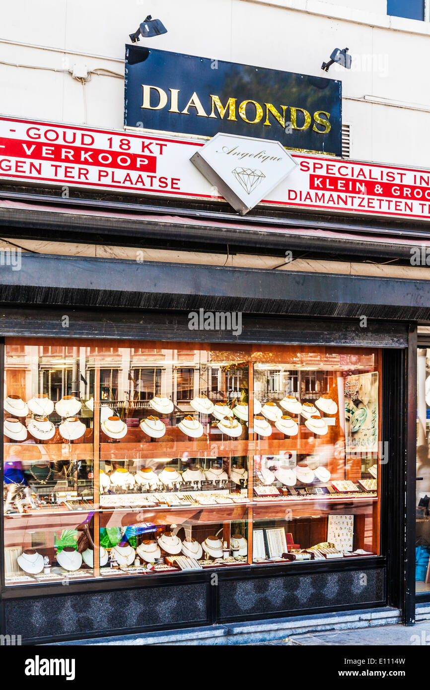 A jeweller's shop front in Antwerp Stock Photo - Alamy