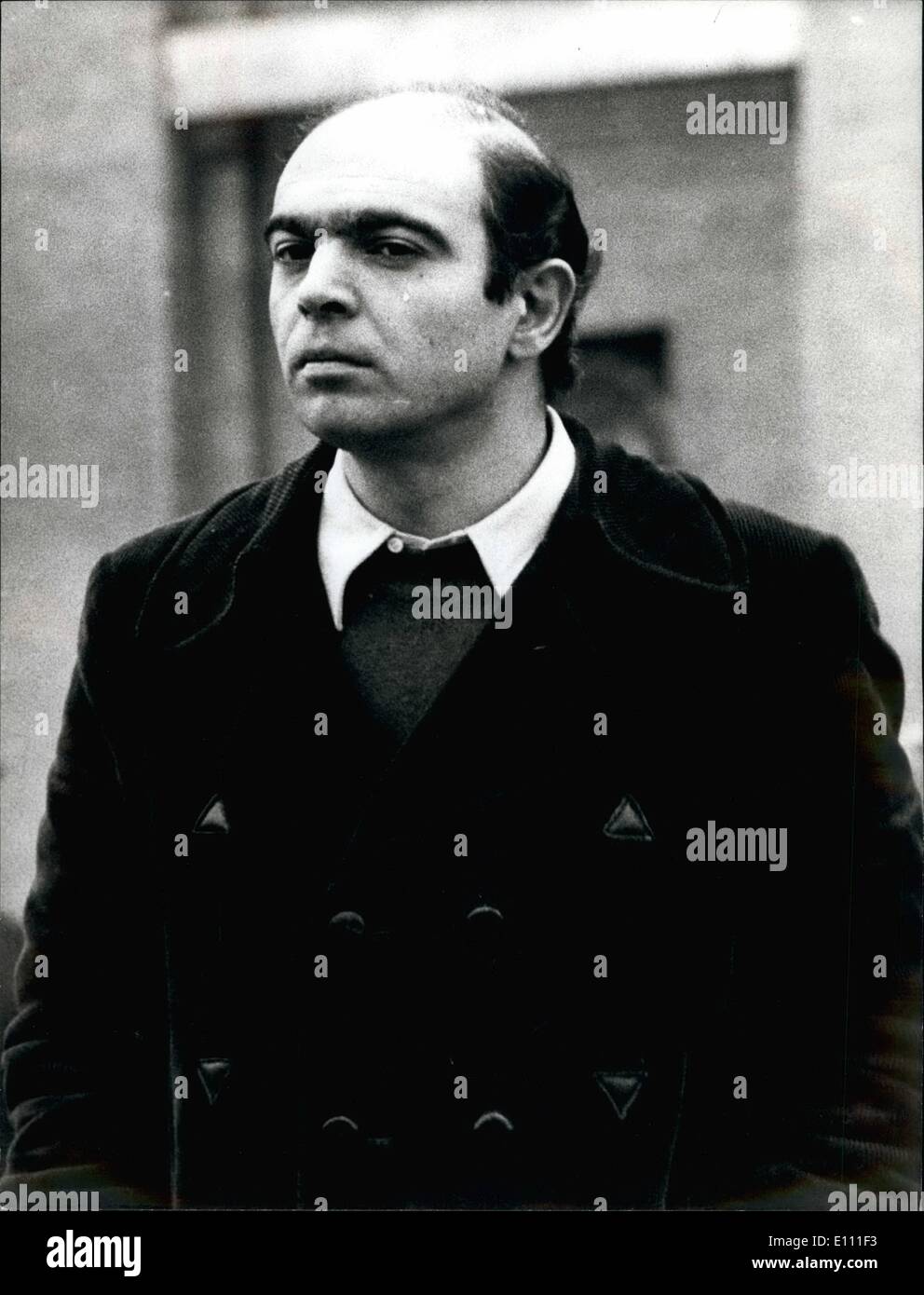 Jan. 01, 1975 - Police arrested Radical Party Secretary Gianfranco Spadaccia, 39, after he defiantly claimed responsibility for Stock Photo