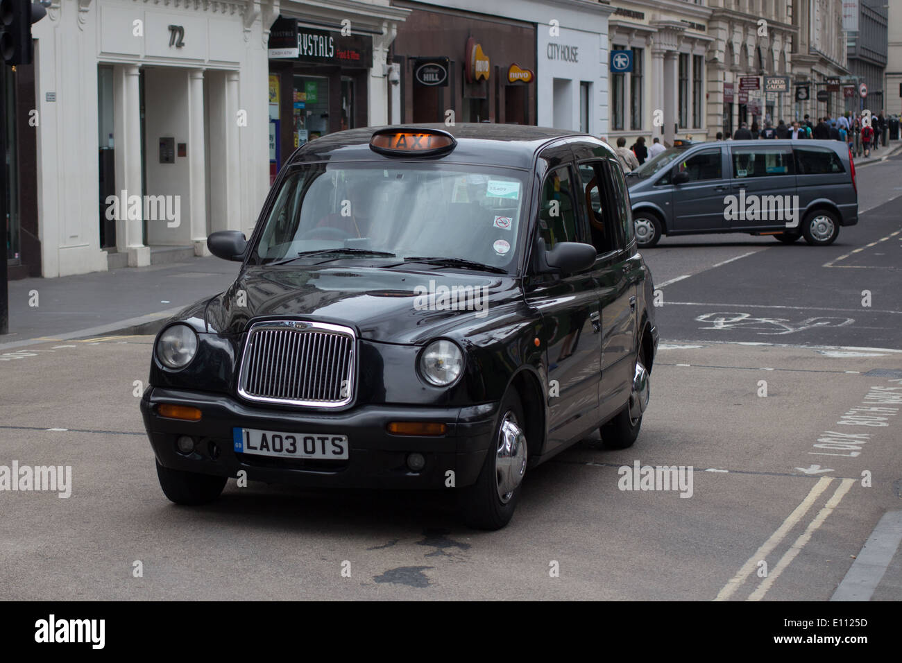 London Taxi cabs in The City of London Stock Photo Alamy