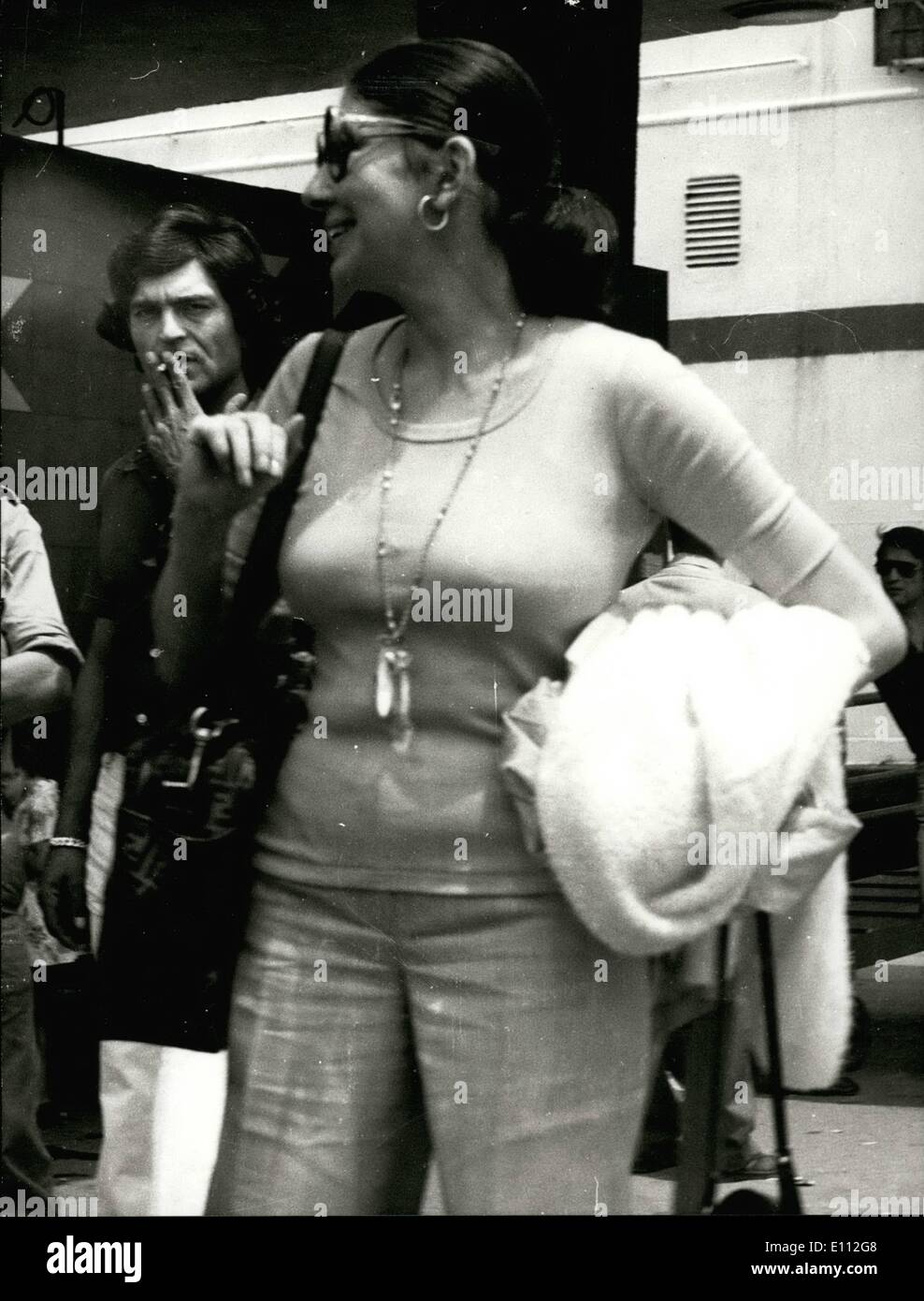 Jun. 06, 1975 - Princess Soraya in Athens Stock Photo