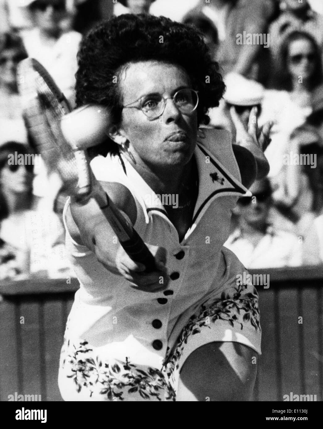 Tennis player Billie Jean King at Wimbledon Stock Photo