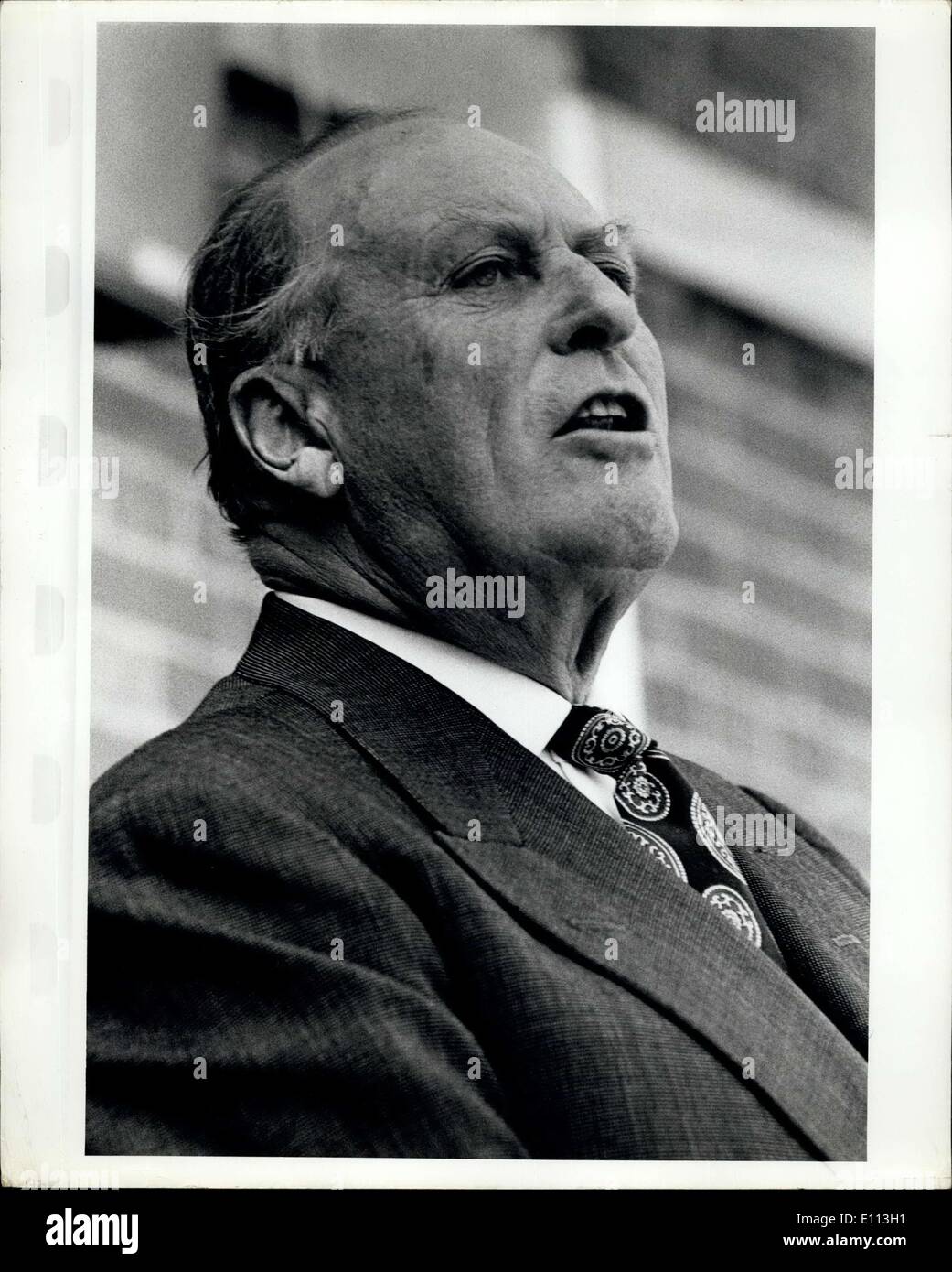 Oct. 08, 1975 October 8th, 1975 New York City King Olav V of Norway during his visit to the