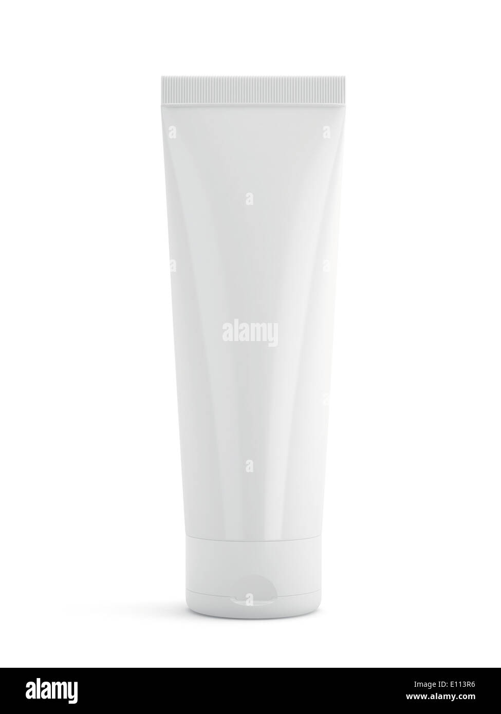 White cosmetic tube with cream isolated on white background Stock Photo ...