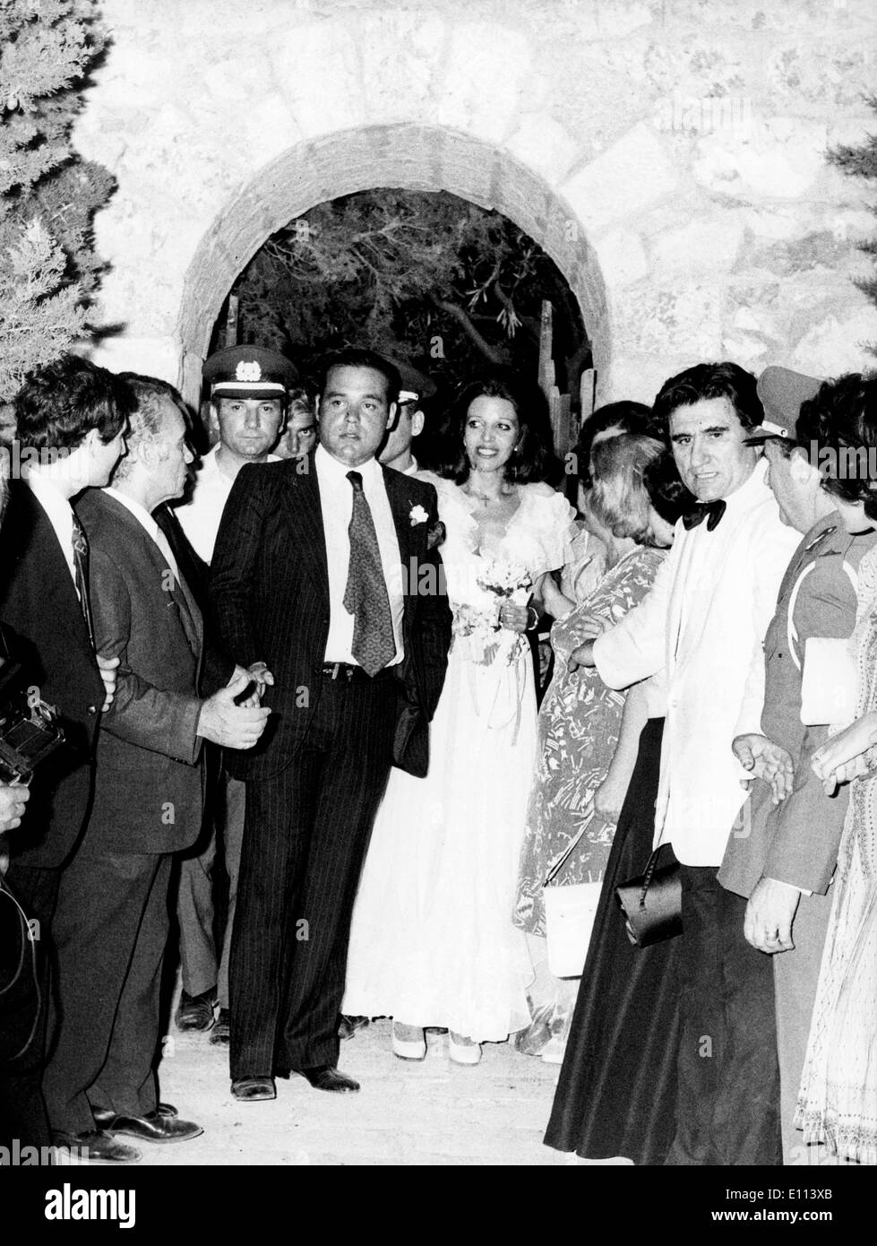 Christina Onassis weds Alexander Andreadis Stock Photo