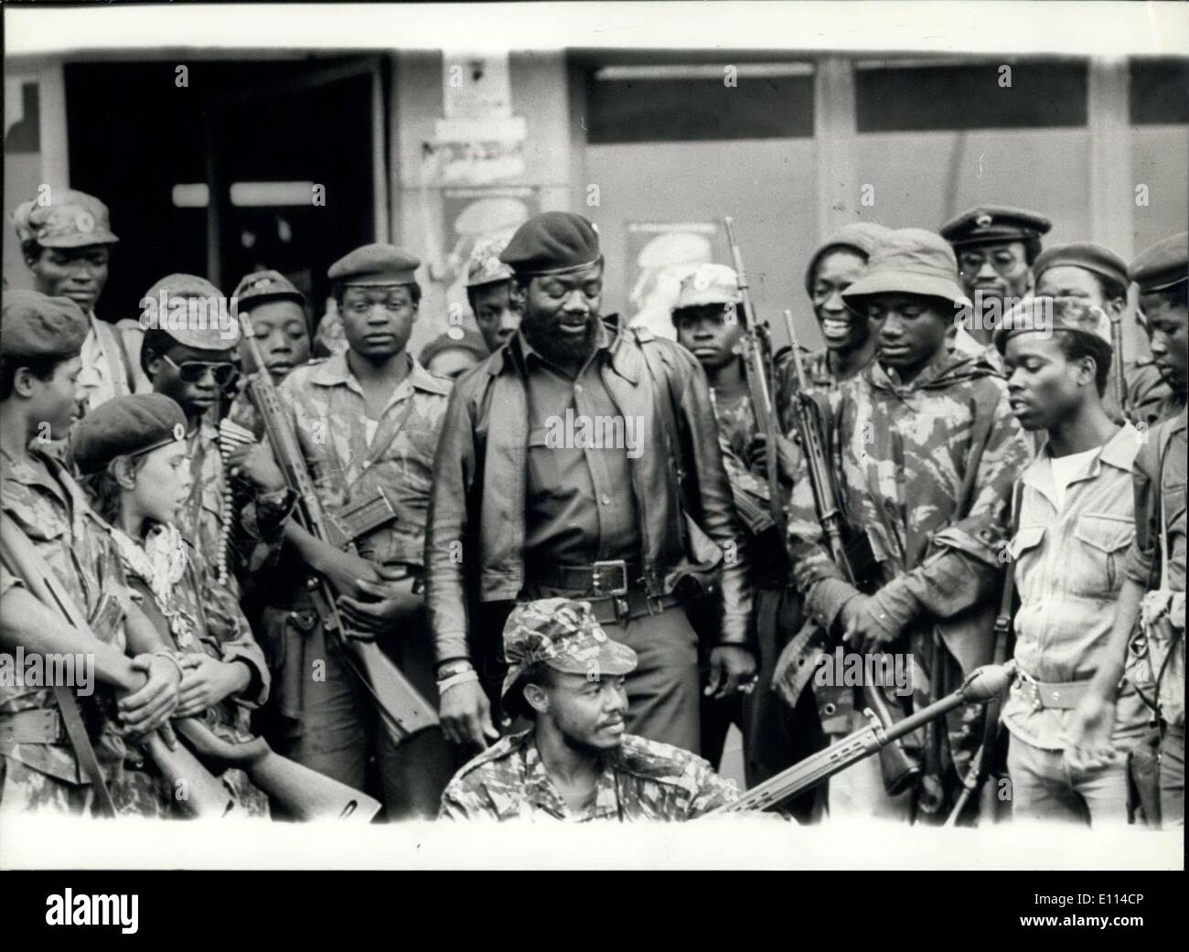 Nov. 07, 1975 - The Fighting Intensifies In Angola The struggle for control of Angola intensifies as Independence Day, November Stock Photo
