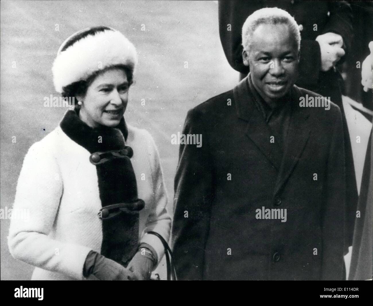 Image of Queen Elizabeth II in Sierra Leone, 1961 (b/w photo) by Unknown  photographer, (20th century)