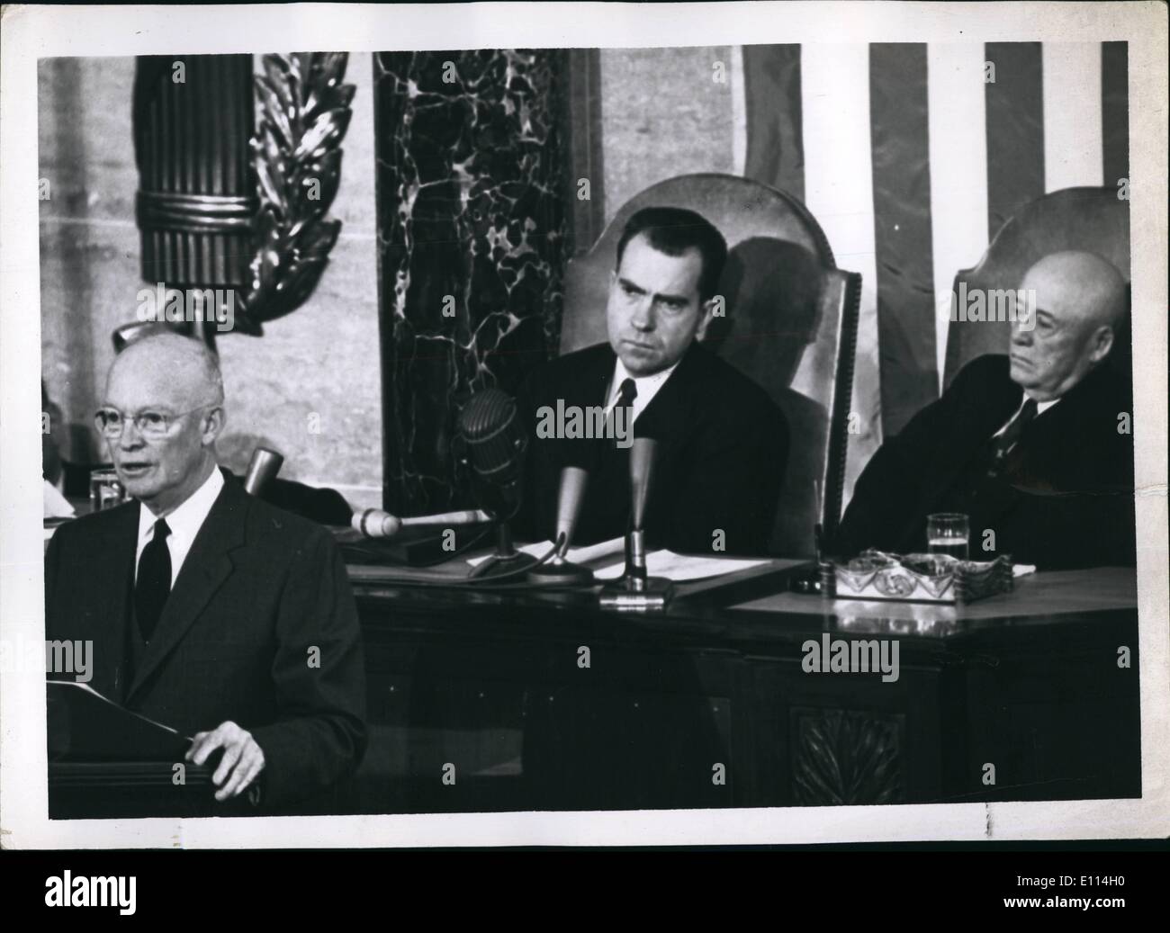 Aug. 08, 1975 - Richard Nixon, Speaker of House Sam Rayburn Stock Photo
