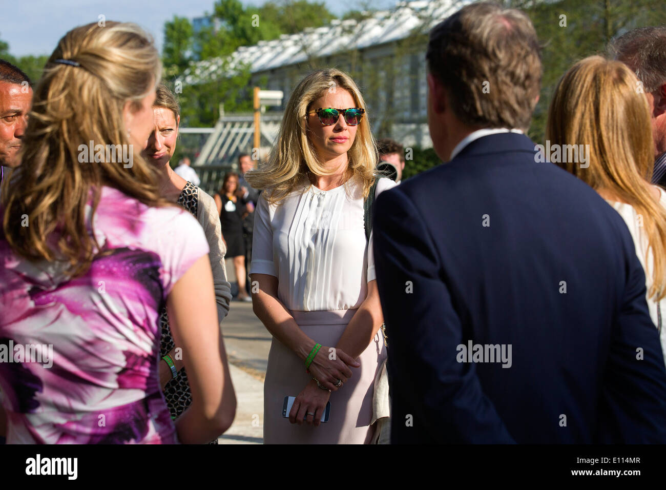 UK, London : Holly Branson visits Chelsea Flower Show 2014. Stock Photo
