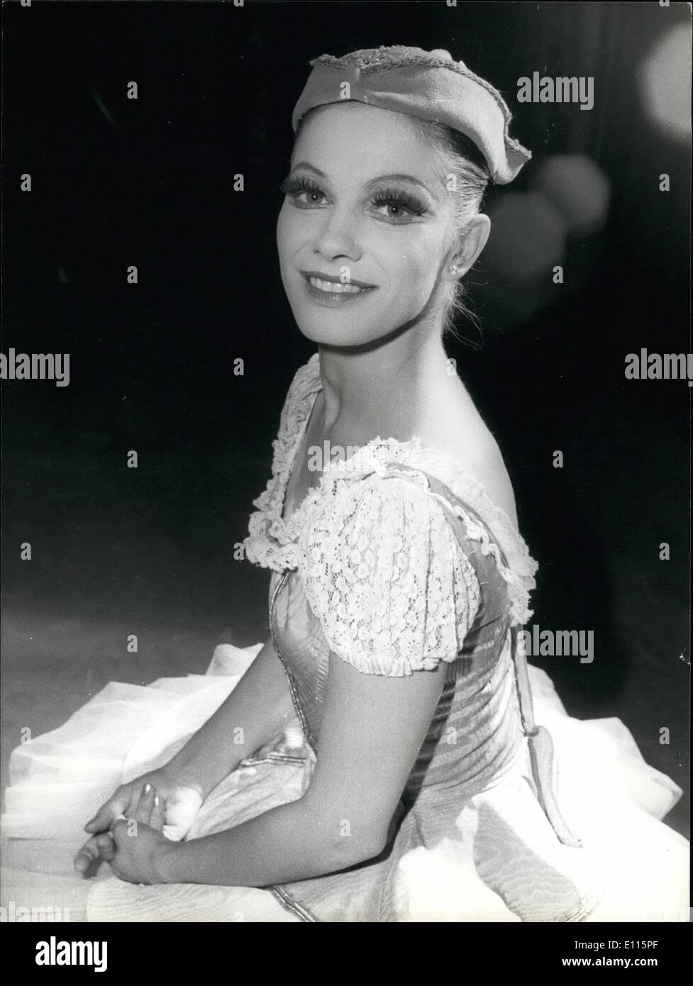 Jan. 01, 1976 - Dancer's fairy tale comes true : celebrating a magic start to the new year - Vivien Loeber last night shot to stardom from the racks of the corps de ballet at the royal festival hall in London. Vivien, 23, had just returned to the wings after taking part in the dance of the mirlitons in yesterday's matinee performance of the ''Nutcracker'' when Noleen Nicol, ensactiong the surges plum fairy, limped off stage with a sprained ankle Stock Photo