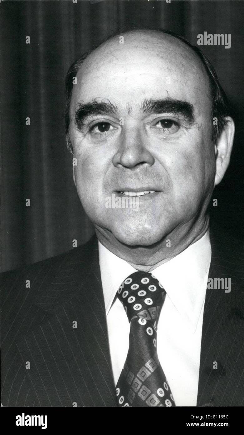 Jan. 01, 1976 - Mr. C.W. Wallace new Ambassador Designate to Paraguay. Photo shows Mr. C.W. Wallace CVO is to be the new Ambassador to Paraguay he taken up his appointment later this month, seen at the foreign and commonwealth office today. Stock Photo