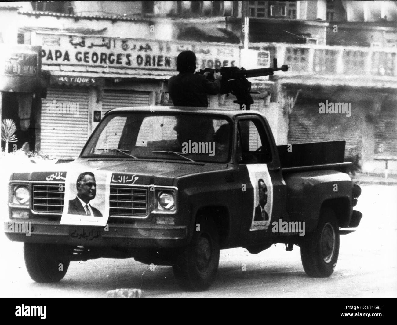 Jan 13, 1976; Beirut, Lebanon; Syria enters Lebanon with the blessing