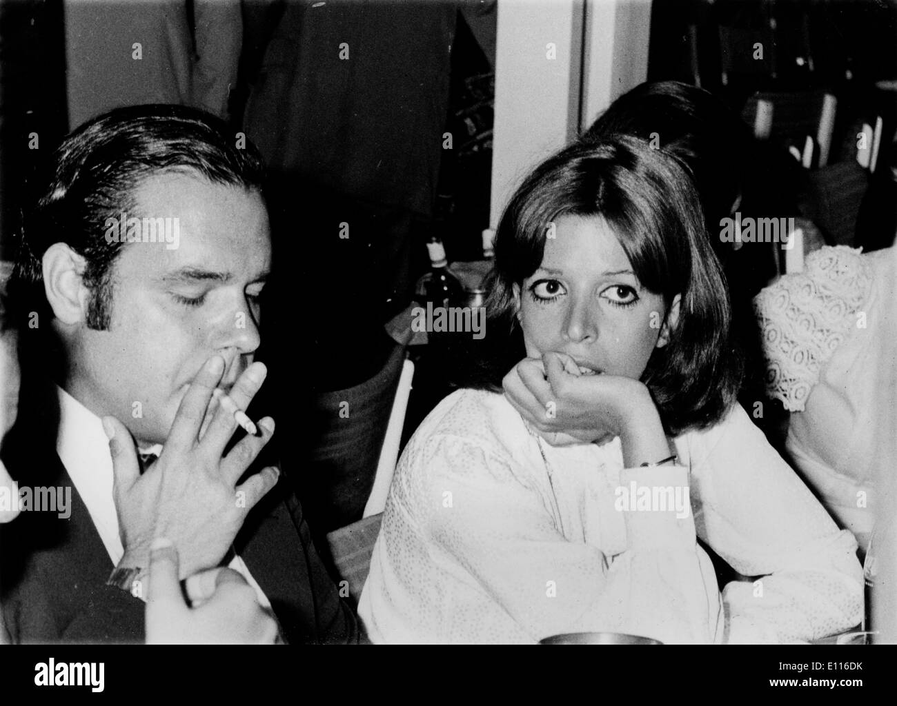 Feb 19, 1976; Athens, Greece; CHRISTINA ONASSIS daughter of billionaire shipping magnate Aristotle Onassis and her husband ALEXANDER ANDREADIS, one of three sons of banker industrialist Prof. Stratis Andreadis of Athens. (Credit Image: KEYSTONE Pictures USA/ZUMAPRESS.com) Stock Photo