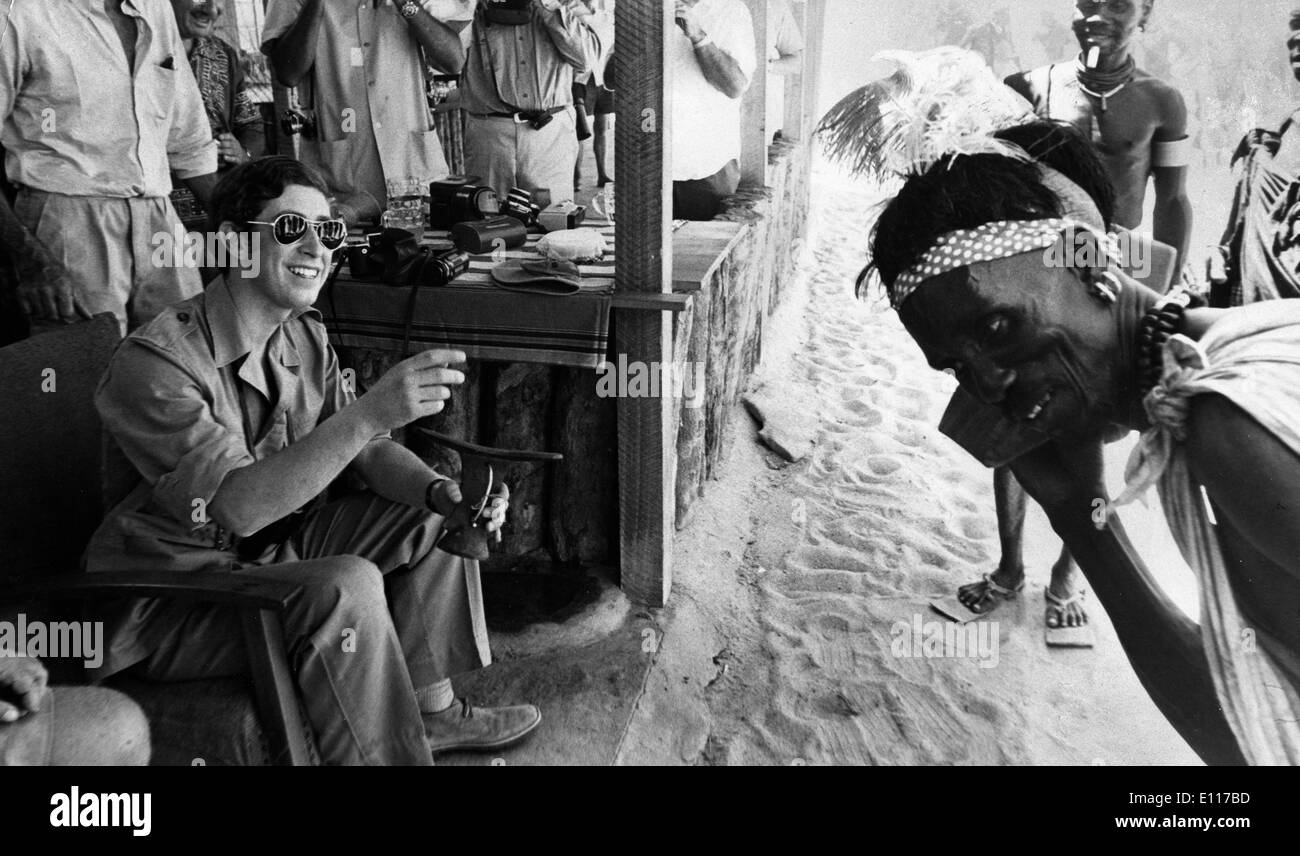 Prince Charles on African vacation Stock Photo