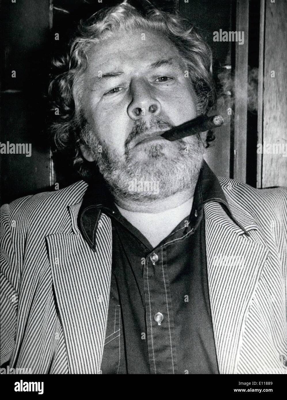 Apr. 04, 1976 - PETER USTINOV WILL BECOME 55 YEARS OLD - On April 16th 1976, PETER USTINOV (picture) will celebrate his 55th birthday. He was born 1921 in London as the son of a Russian immigrant, a wellknown art-critic, and a French. Early, Peter Ustinov began to get interested in stageplay. After having visited the Westminister School, he studied at the Theatro Studio in London; Since then he is an actor on stages and in films. At the age of 19. Peter Ustinov wrote his first play, of Sorrow'' about the situation of an immigrant which was successfully performed at the London CLub in 1942. Stock Photo