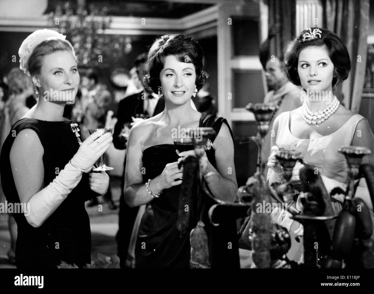 Michele Morgan, Danielle Darrieux and Claudia Cardinale Stock Photo