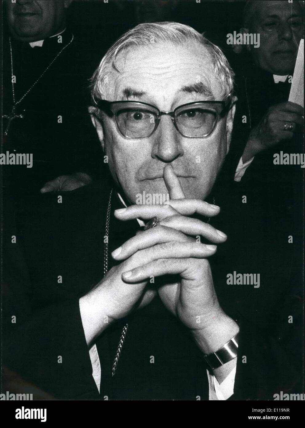 May 05, 1976 Cardinal Giuseppe Siri attended at the Italian Stock