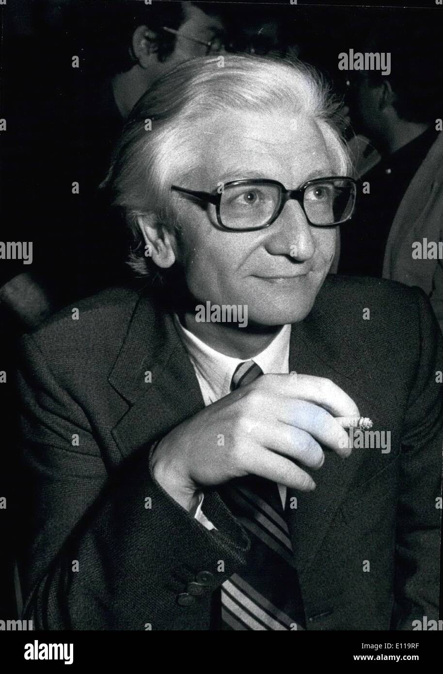 May 05, 1976 - Rome, 21.5.76 Newsman Radiero La Valle, one of the catholics who will participate at the next 20 June general elections in the list of the Italian Communist Party. Stock Photo