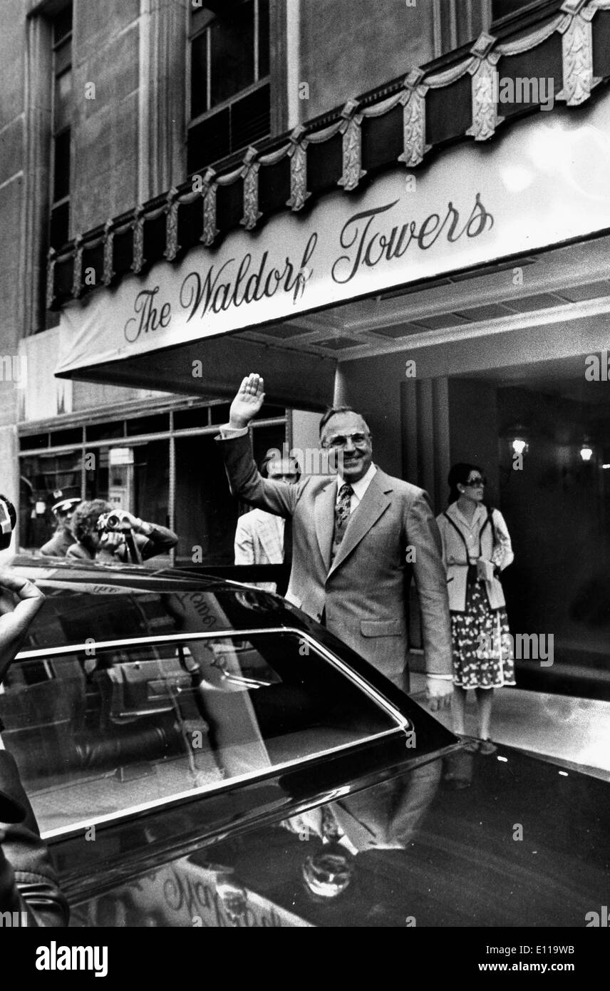May 06, 1976; New York, NY, USA; German conservative politician and statesman HELMUT KOHL.   ures US Stock Photo