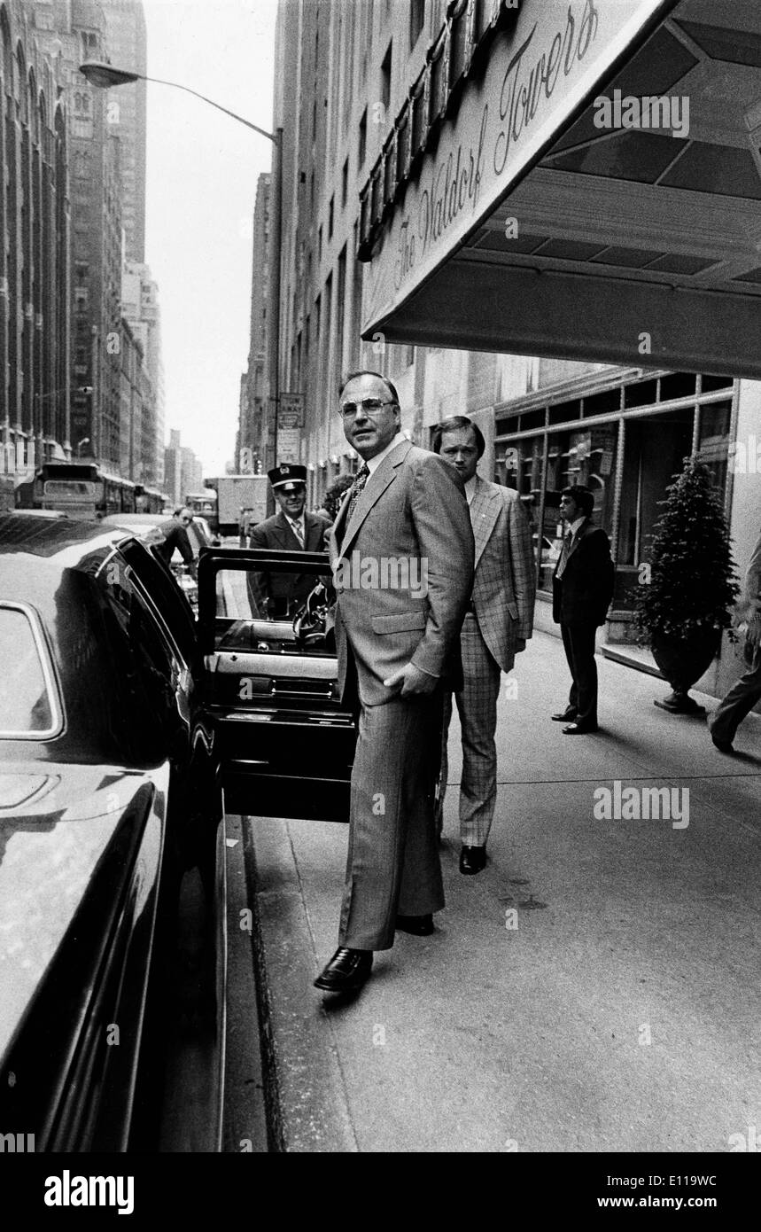 May 06, 1976; New York, NY, USA; German conservative politician and statesman HELMUT KOHL.   ures US Stock Photo