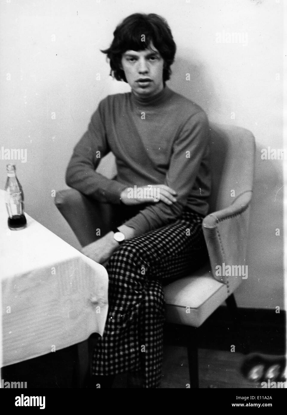 Jun 02, 1976; Munich, Germany; Lead singer MICK JAGGER of the famous British rock group The Rolling Stones, the longest surviving group in the history of rock and roll, pictured while on tour in Germany. (Credit Image: KEYSTONE Pictures USA/ZUMAPRESS.com) Stock Photo