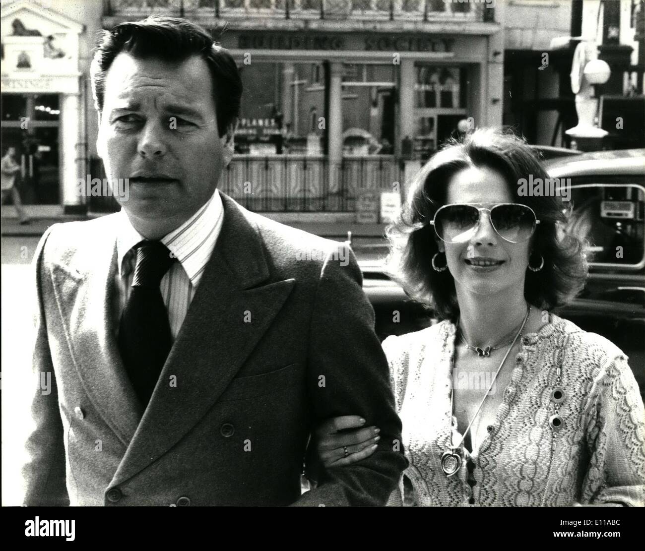 Jun. 06, 1976 - Actor Robert Wagner and his actress wife Natalie Wood receive undisclosed damages in libel case: Actor Robert Wagner and his second time around actress wife, Natalie Wood were awarded undisclosed damages from the weekly newspaper Reveille in a libel case at the High Court today. The newspaper gave the impression their second marriage had broken down and they were getting divorced again. The newspaper carried an article last August headed ''Divorce No2 for Wagner. It was totally false. Robert, 46, and actress Natalie married in 1957. They divorced in 1962 and remarried in 1972 Stock Photo