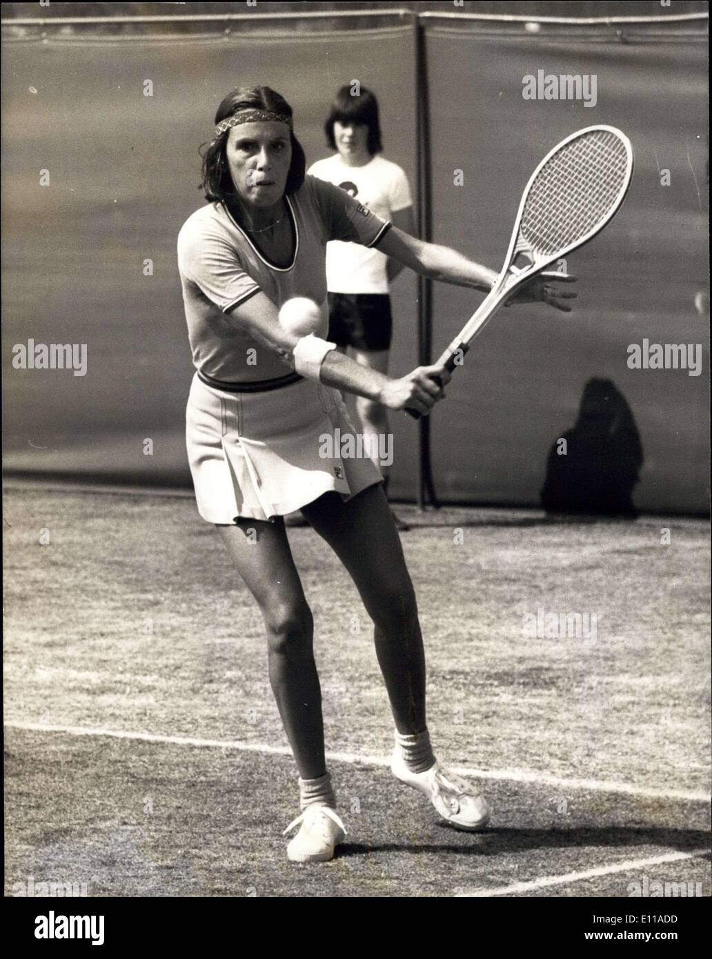 Jun. 08, 1976 The Robertson cup tennis tournament at Beckenham; Photo