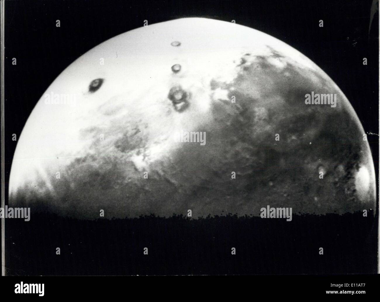 Jun. 28, 1976 - Hazards Deals July 4 Viking 1 Spacecraft Landing on Mars: America's hopes of landing the Viking 1 spacecraft on Stock Photo